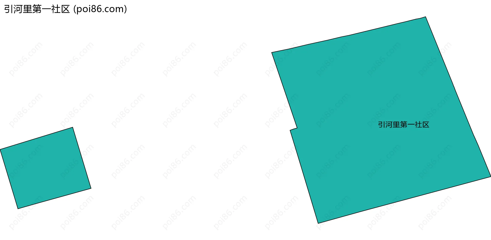 引河里第一社区边界地图