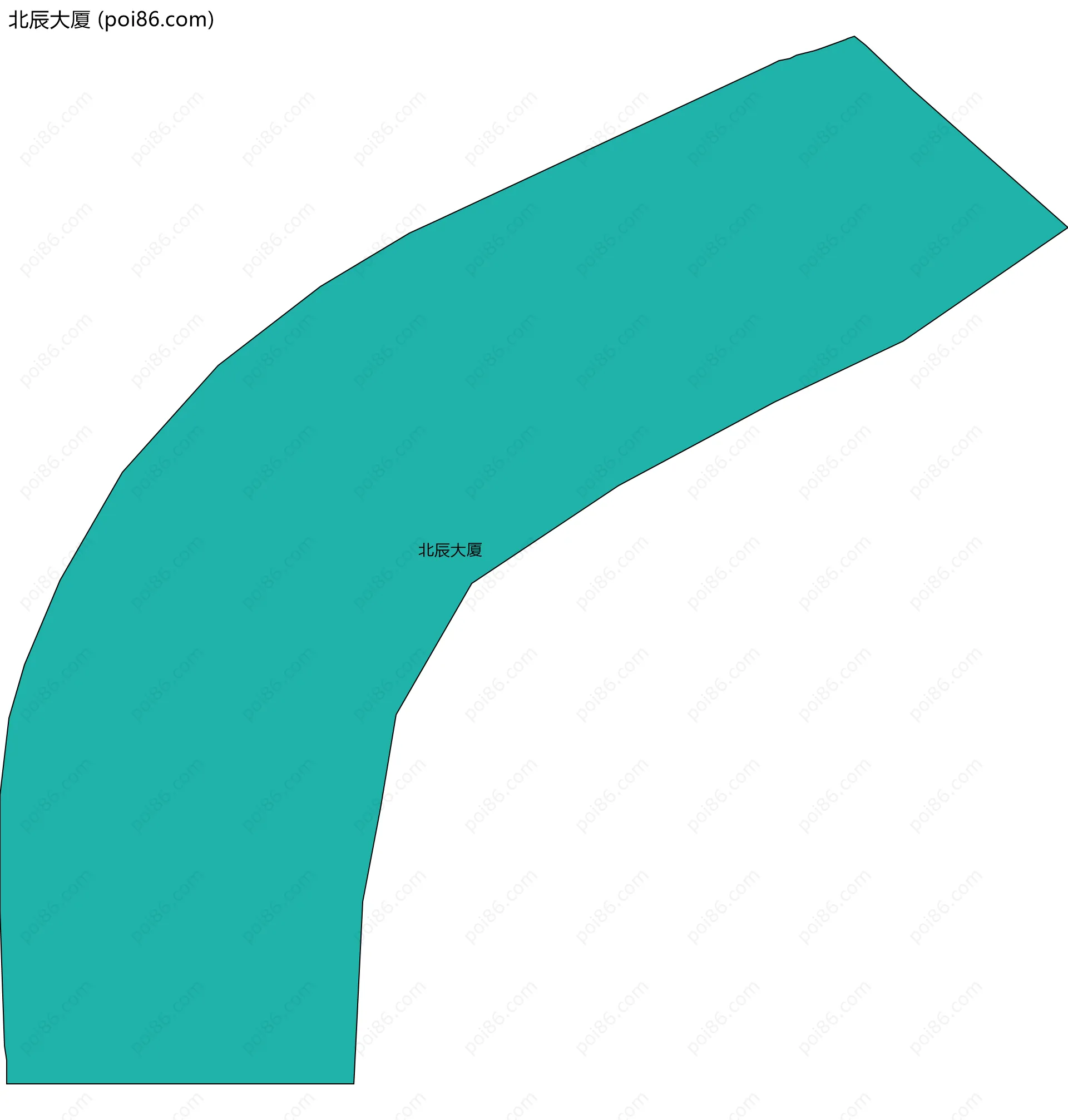 北辰大厦边界地图