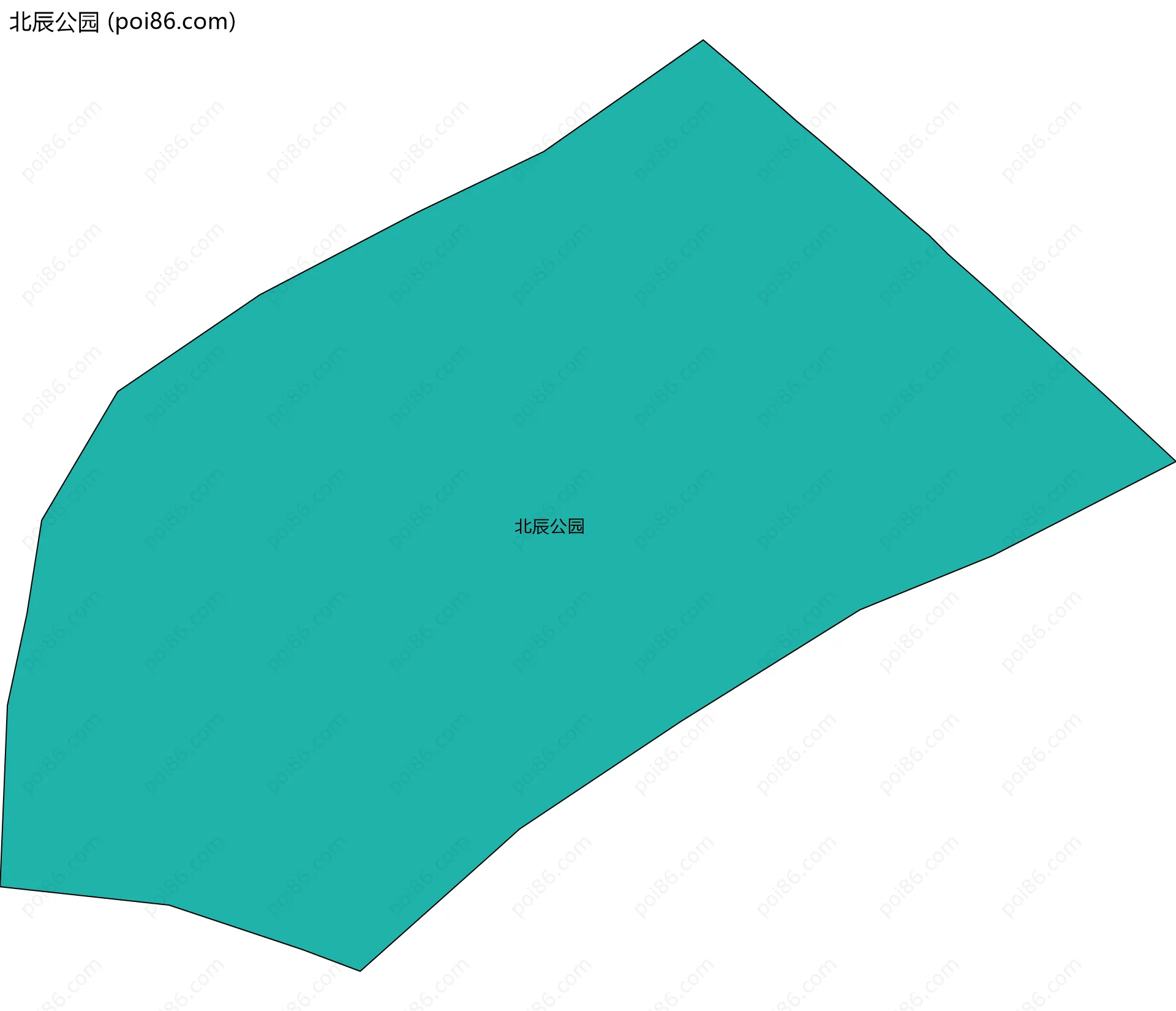 北辰公园边界地图