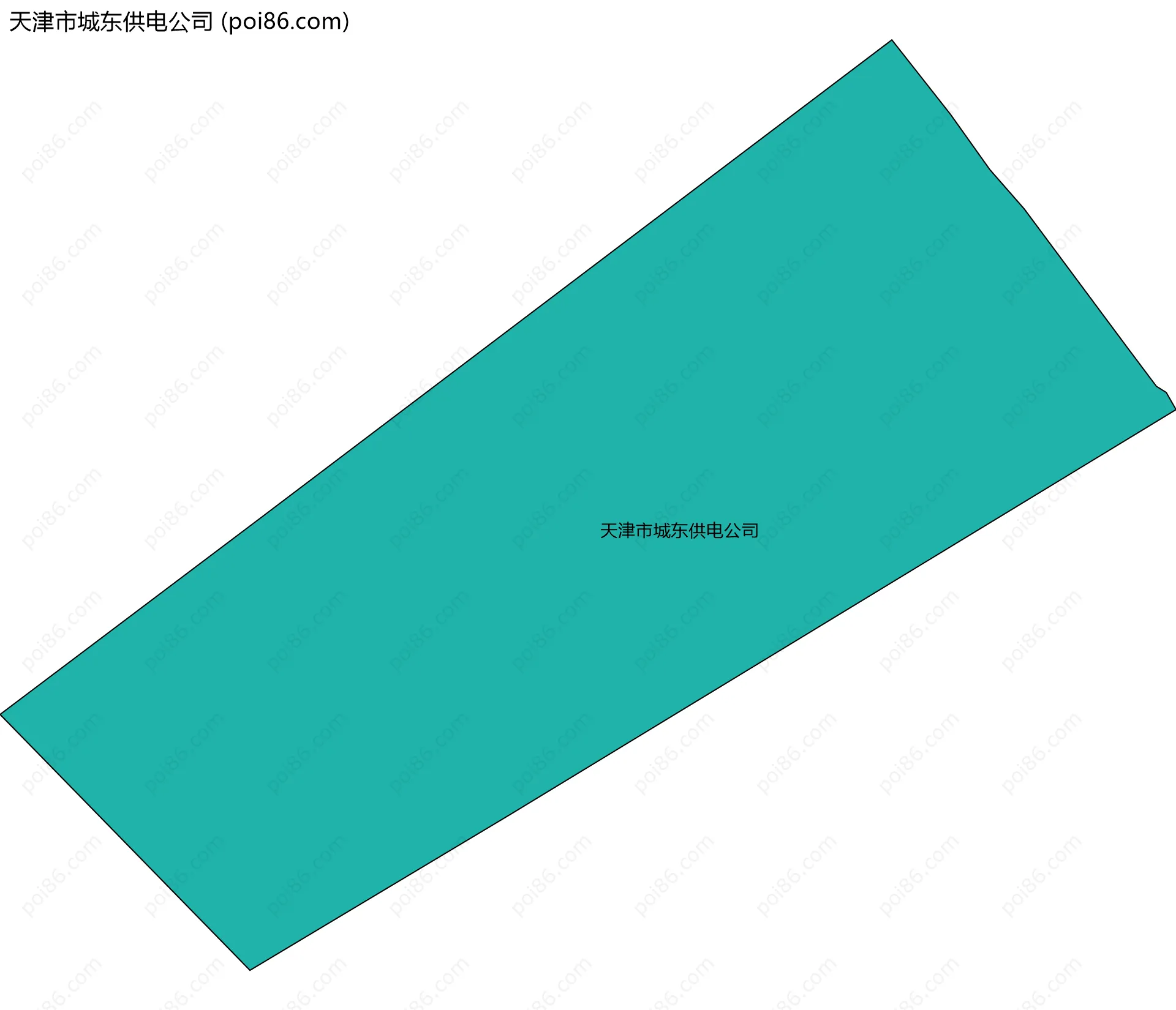 天津市城东供电公司边界地图