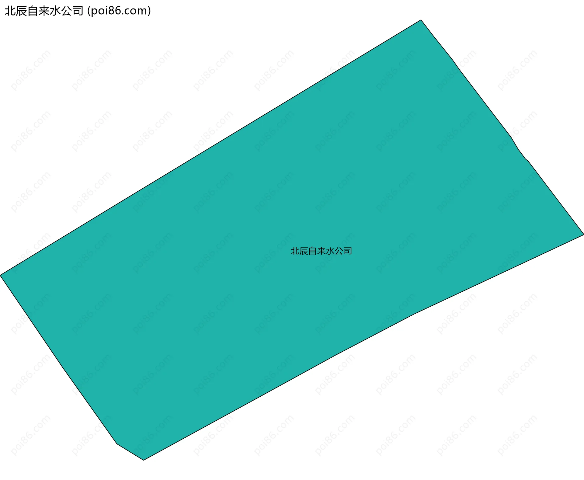 北辰自来水公司边界地图