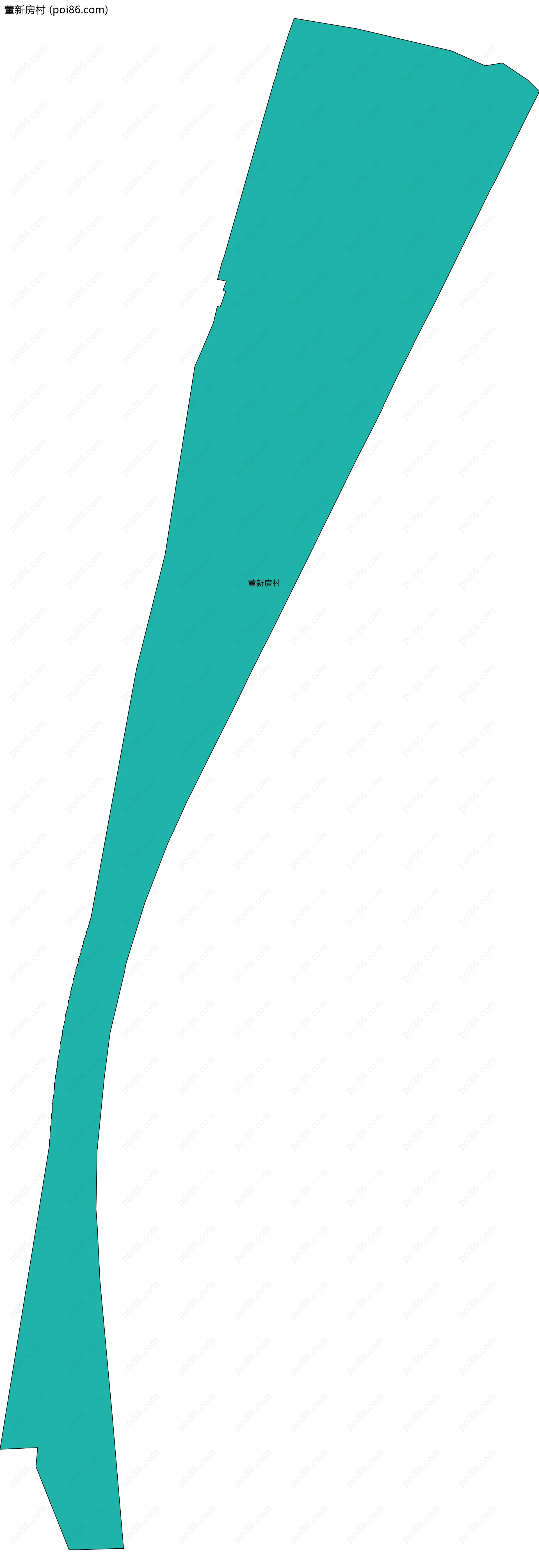 董新房村边界地图