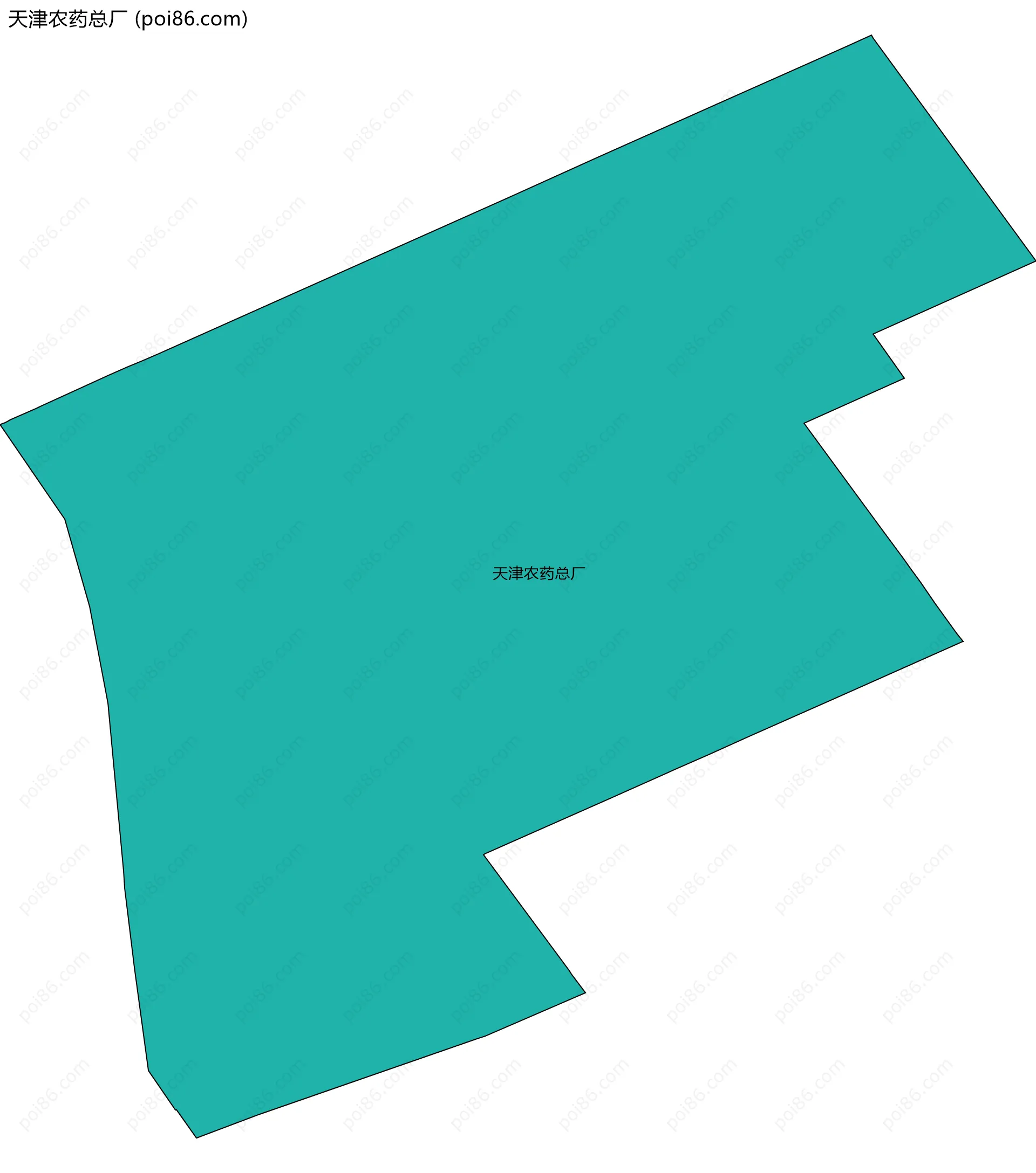 天津农药总厂边界地图