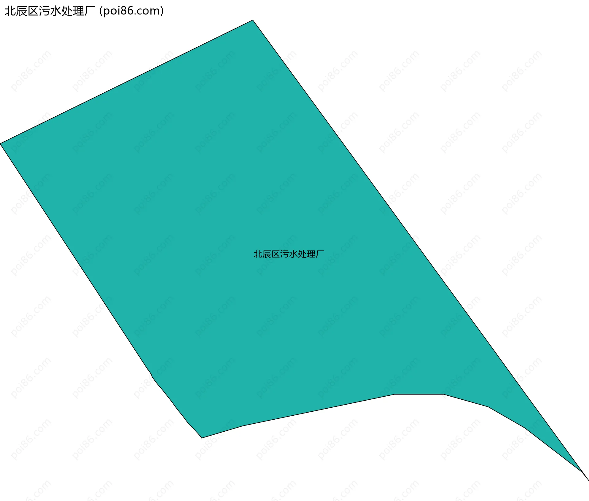 北辰区污水处理厂边界地图