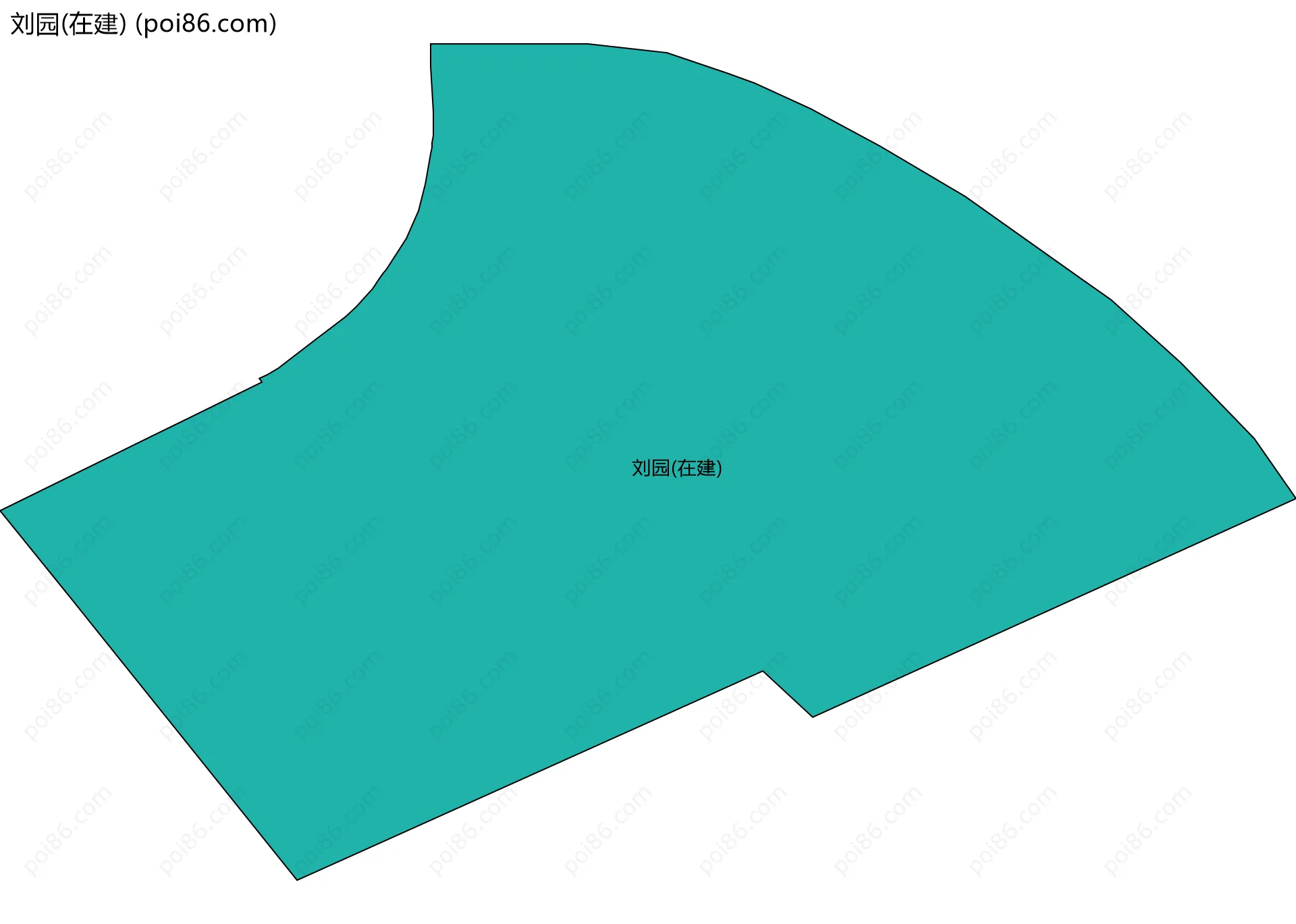 刘园(在建)边界地图