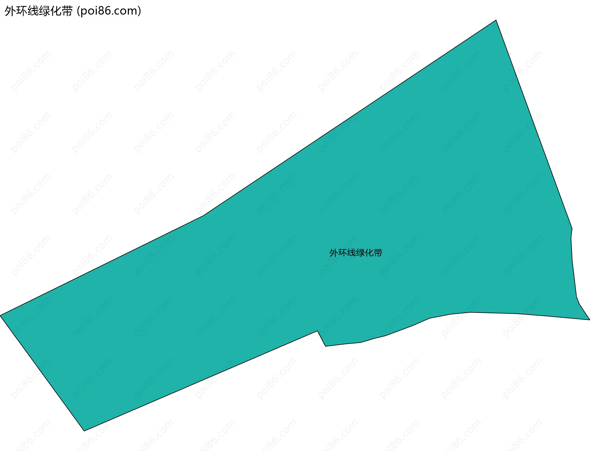 外环线绿化带边界地图
