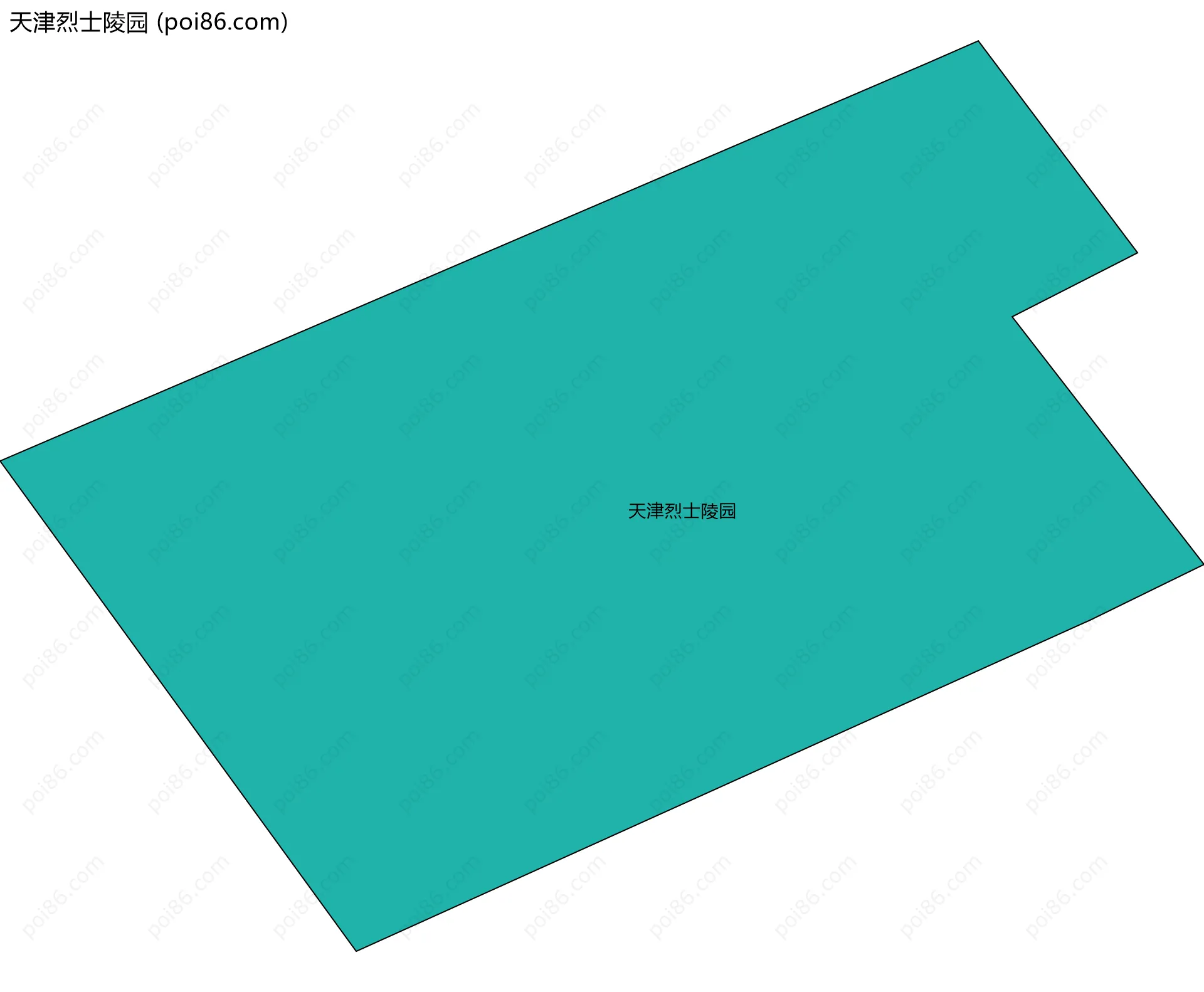 天津烈士陵园边界地图
