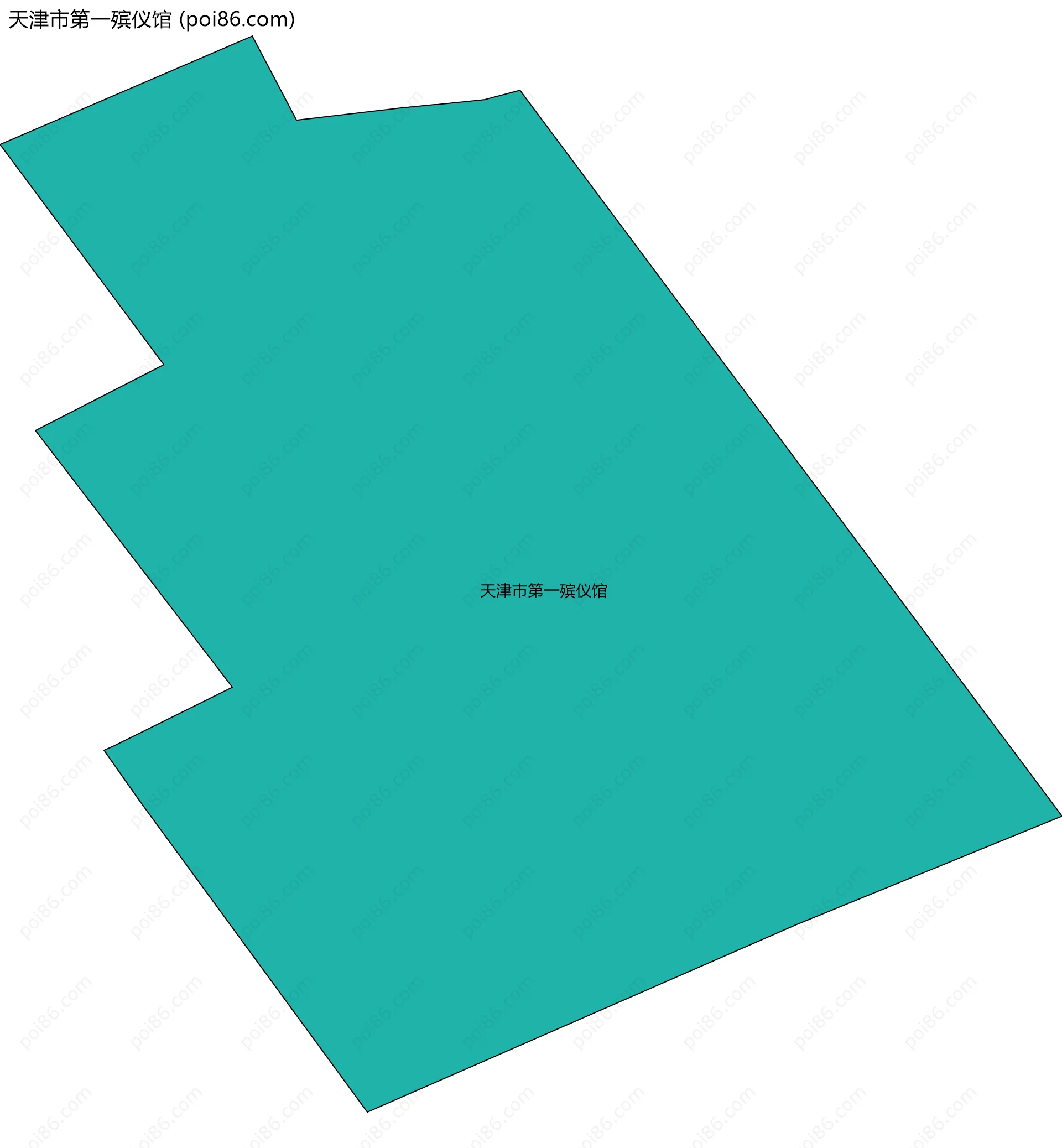 天津市第一殡仪馆边界地图