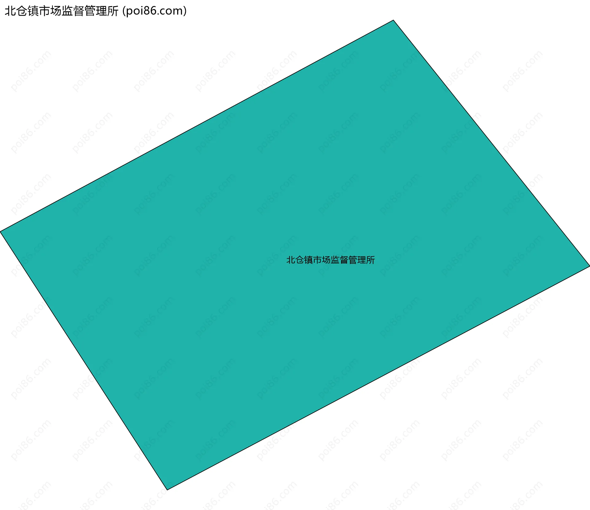 北仓镇市场监督管理所边界地图