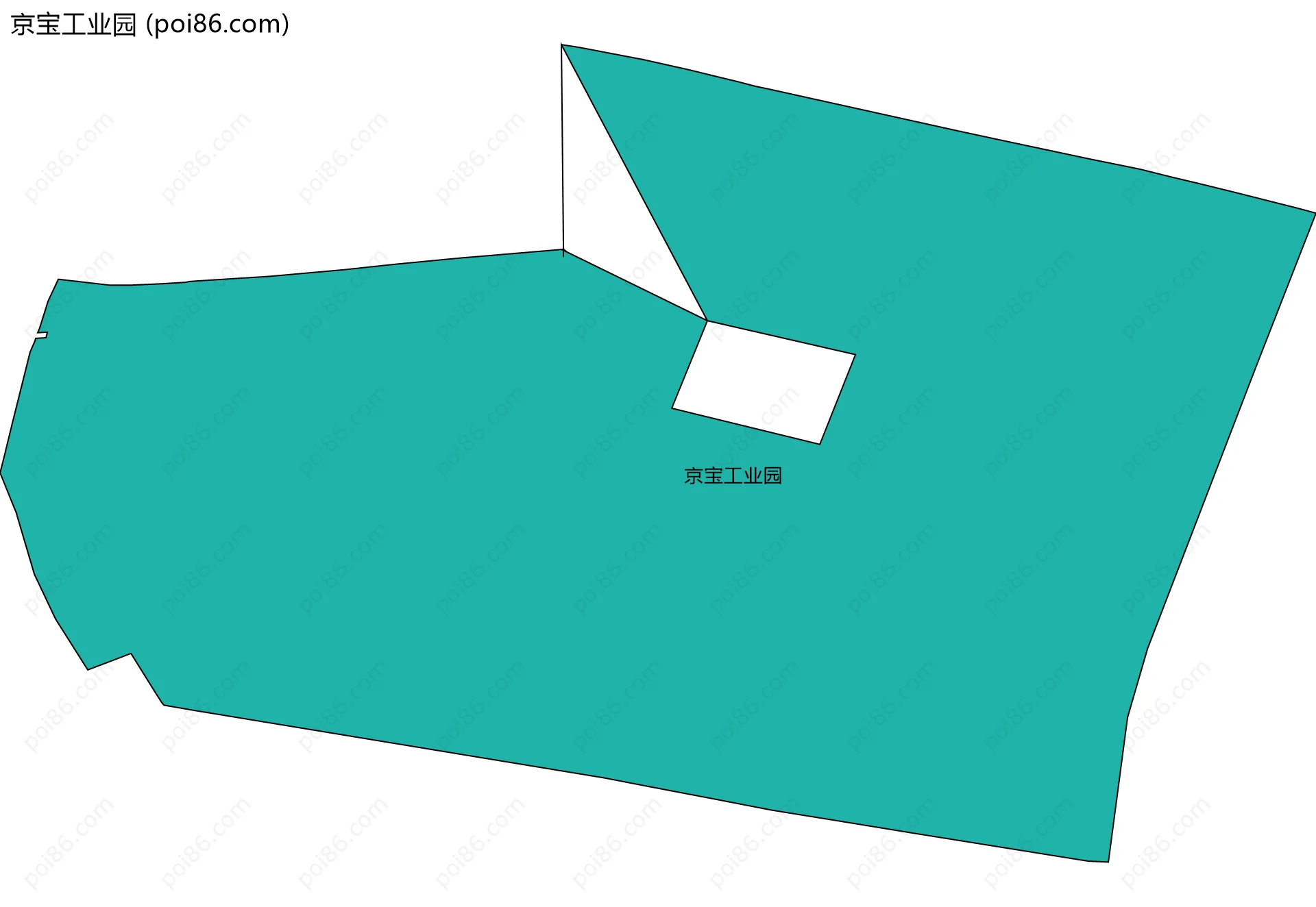 京宝工业园边界地图