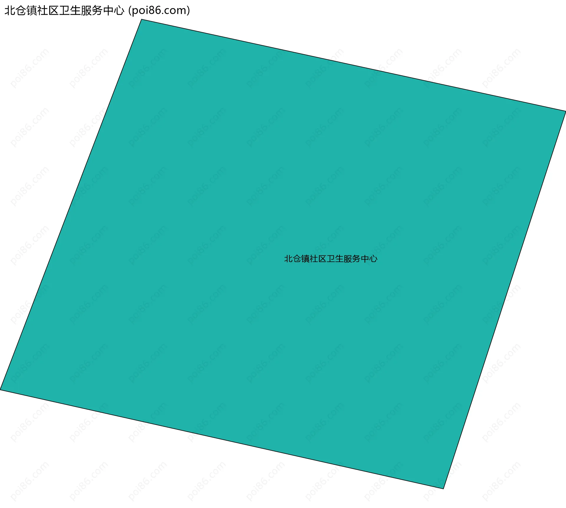 北仓镇社区卫生服务中心边界地图