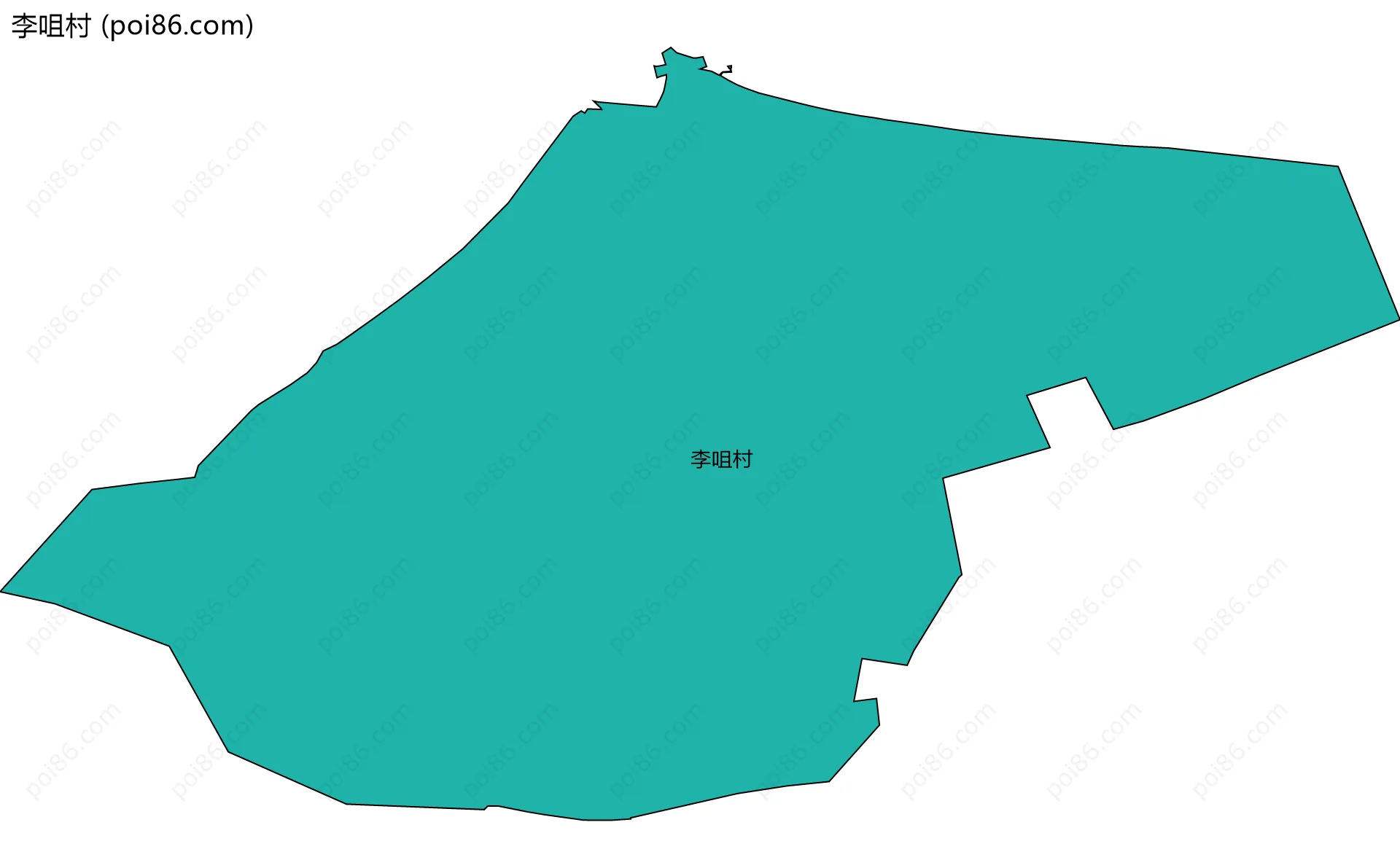 李咀村边界地图