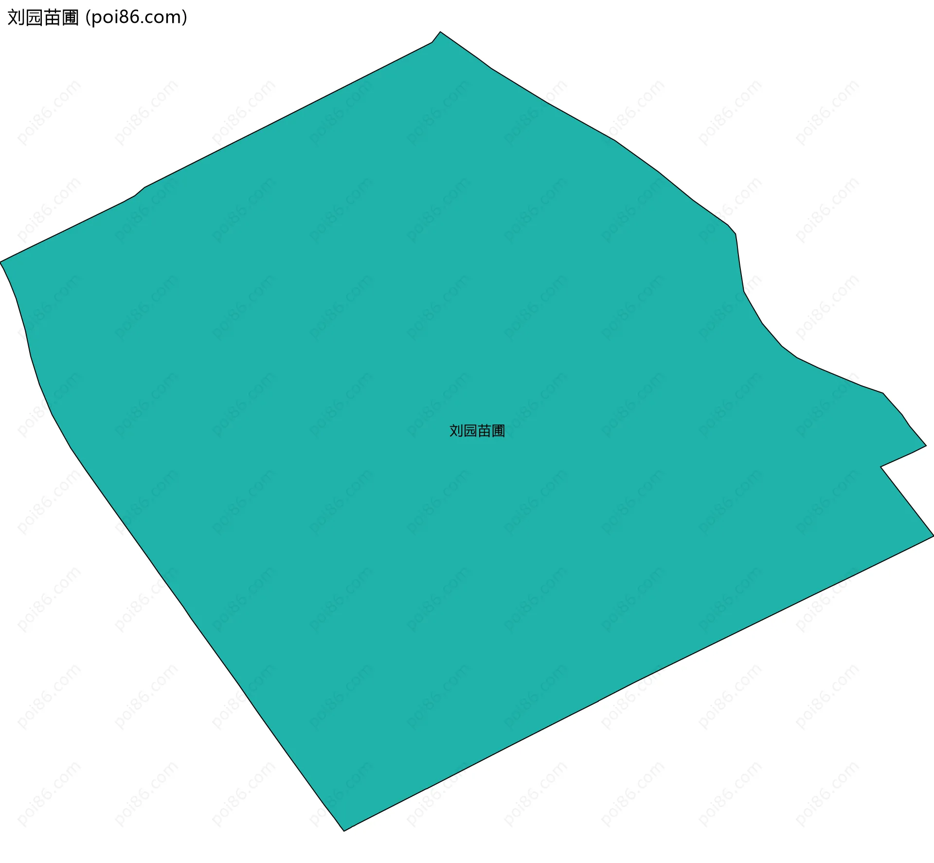 刘园苗圃边界地图