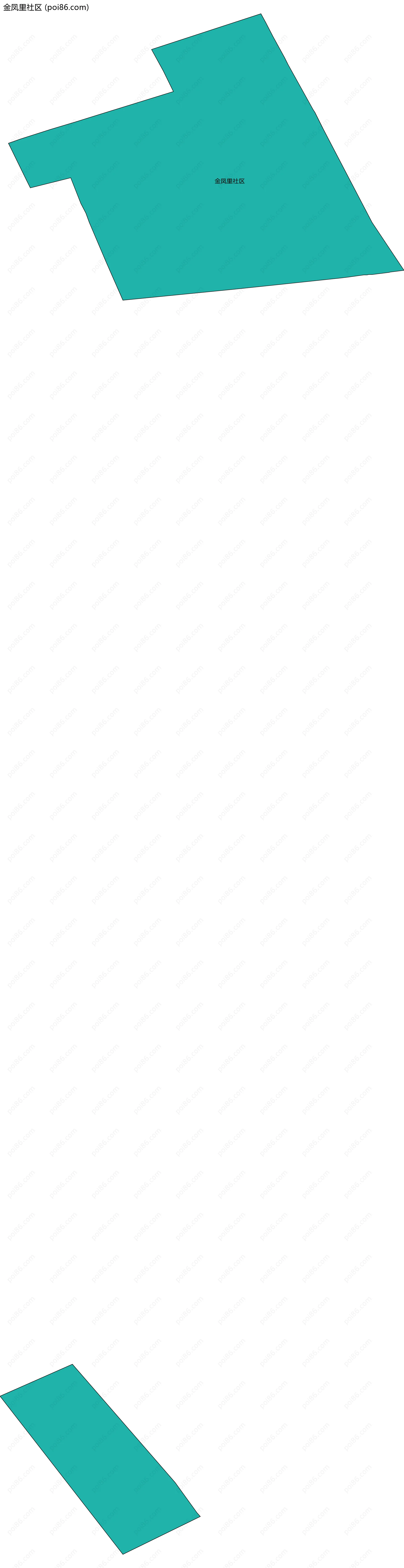 金凤里社区边界地图