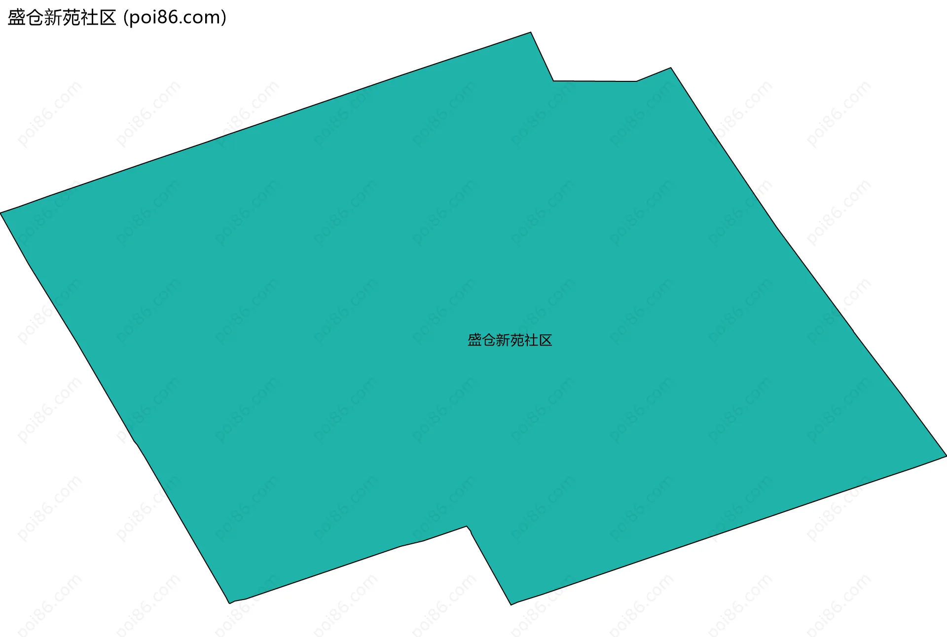 盛仓新苑社区边界地图