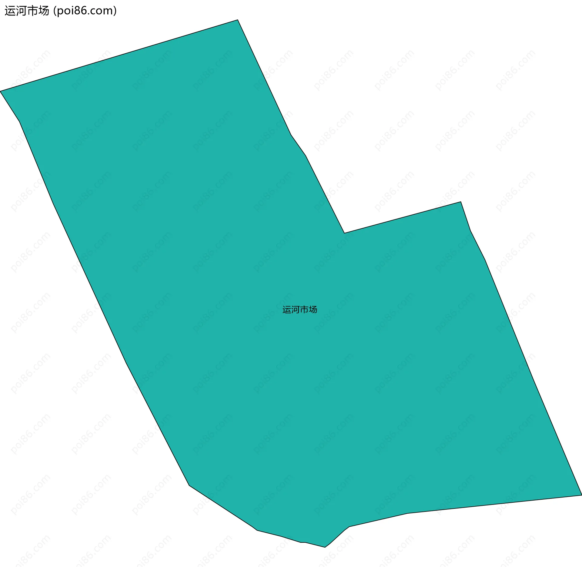 运河市场边界地图