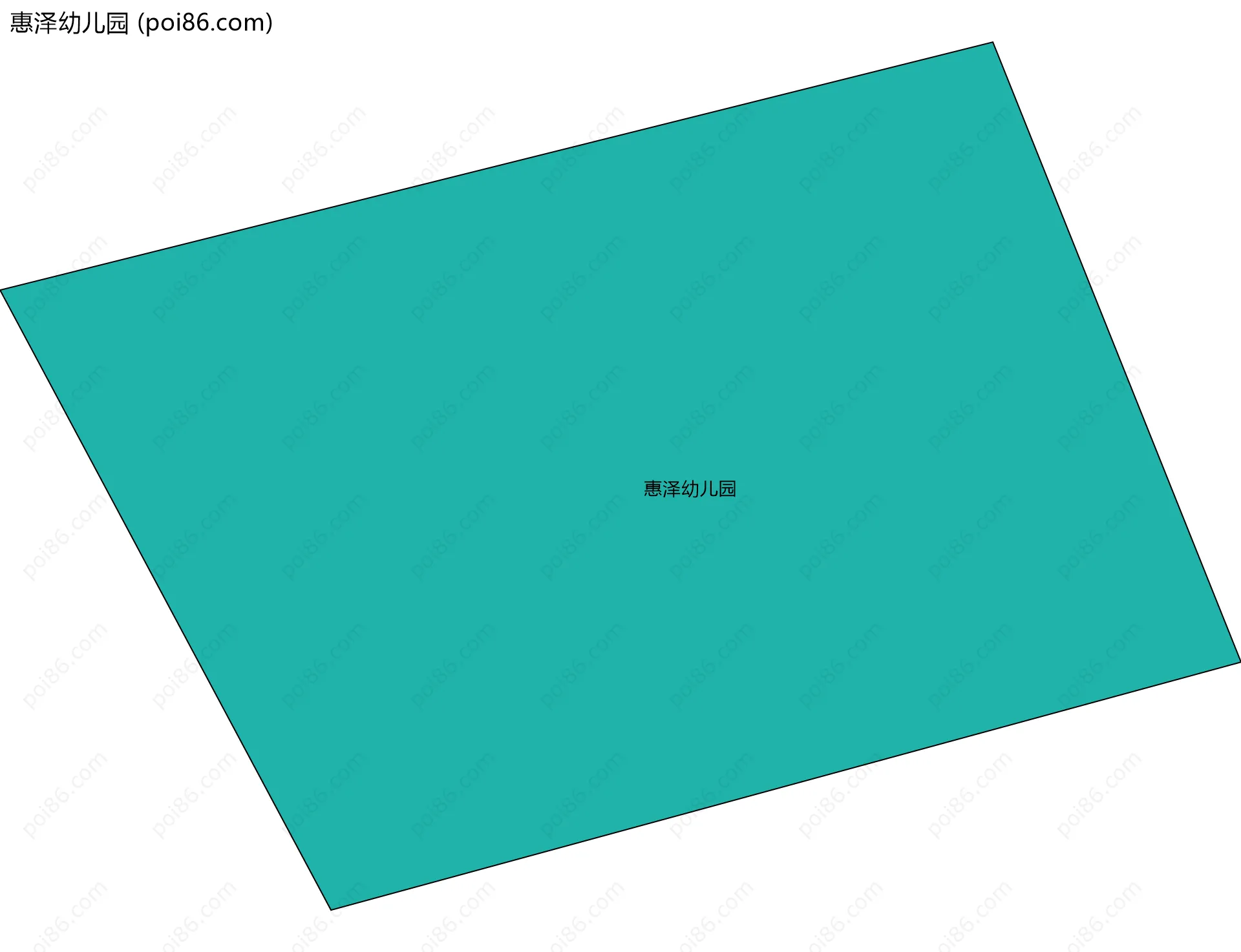 惠泽幼儿园边界地图