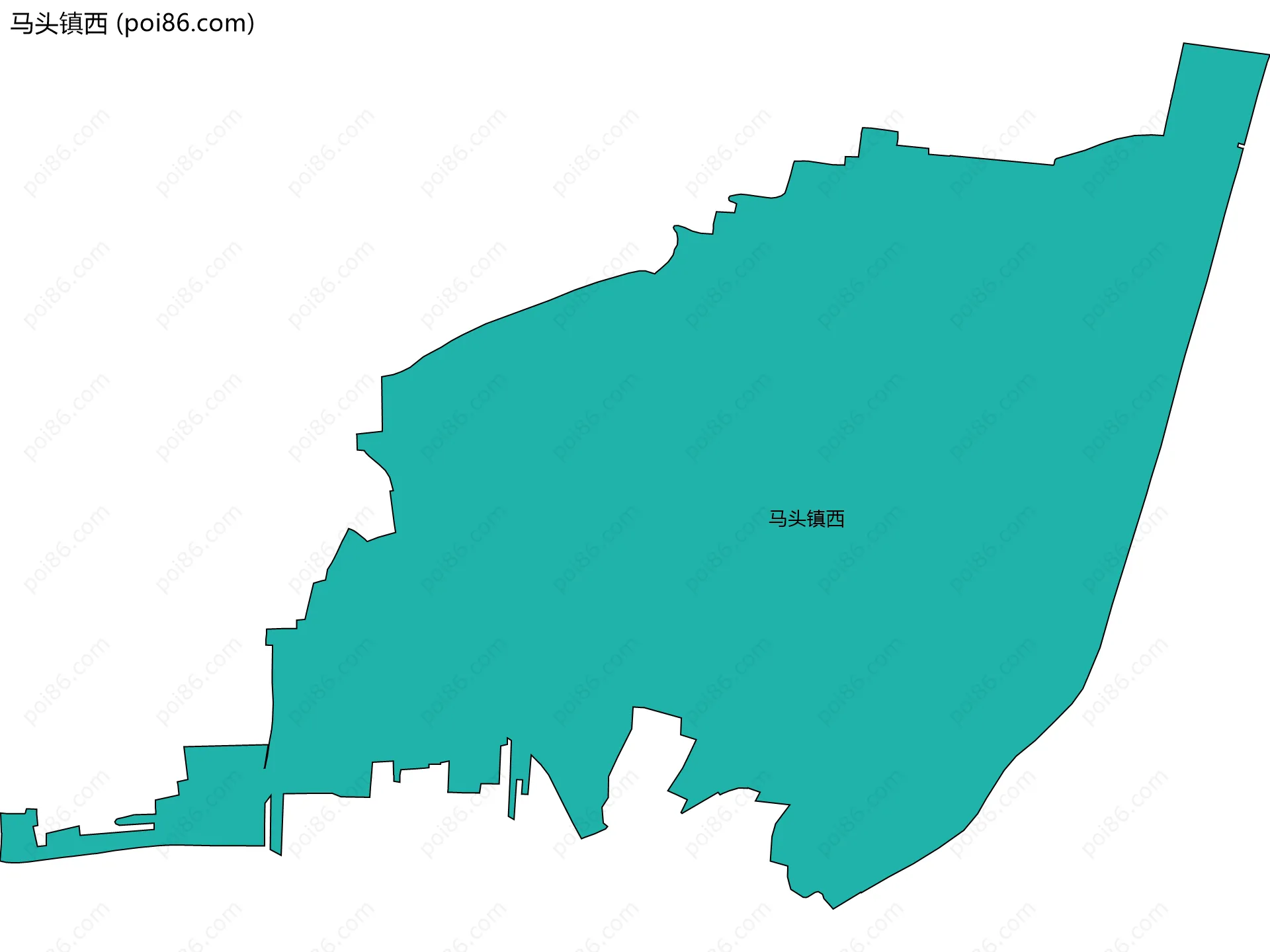 马头镇西边界地图