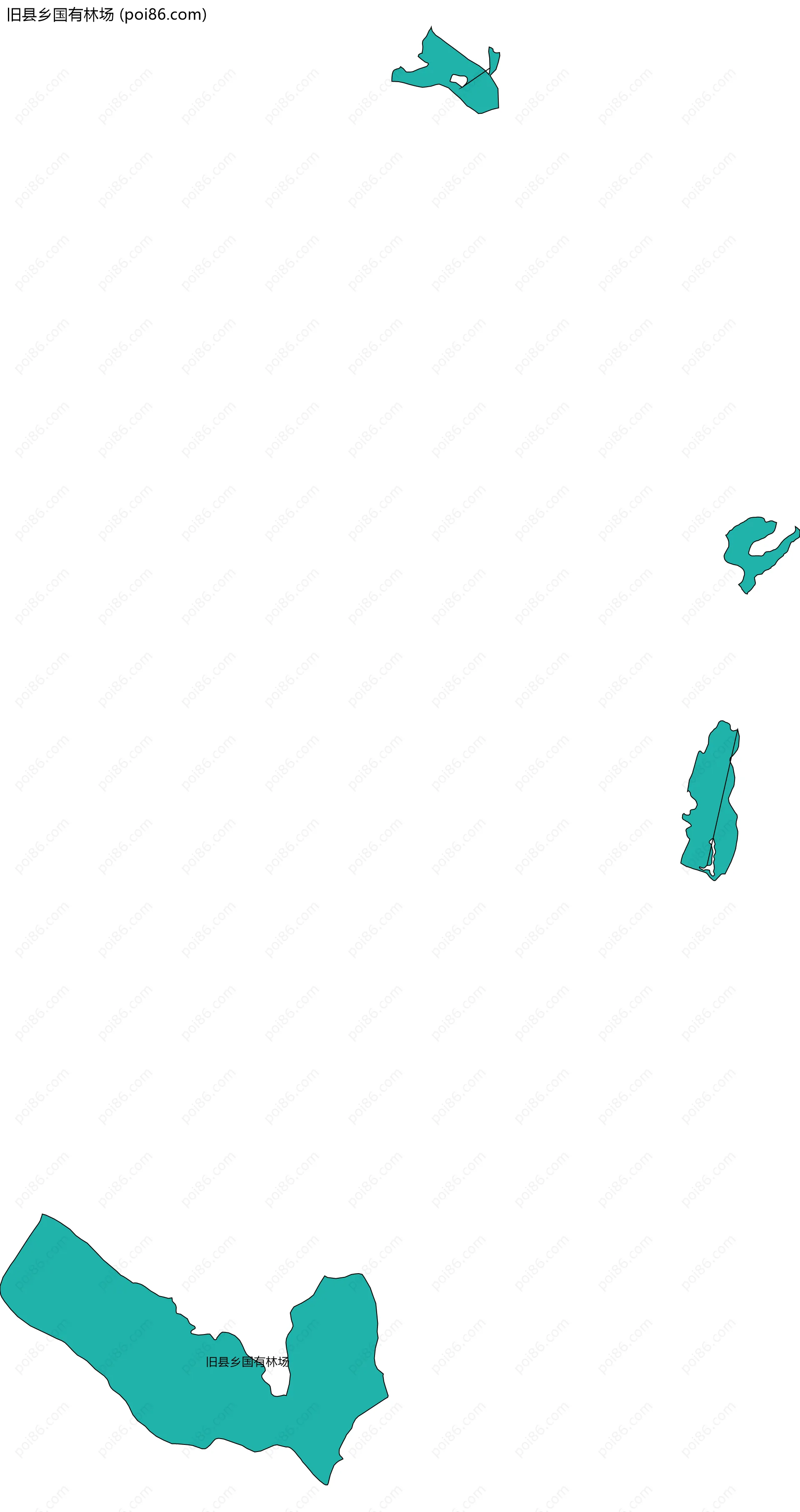 旧县乡国有林场边界地图