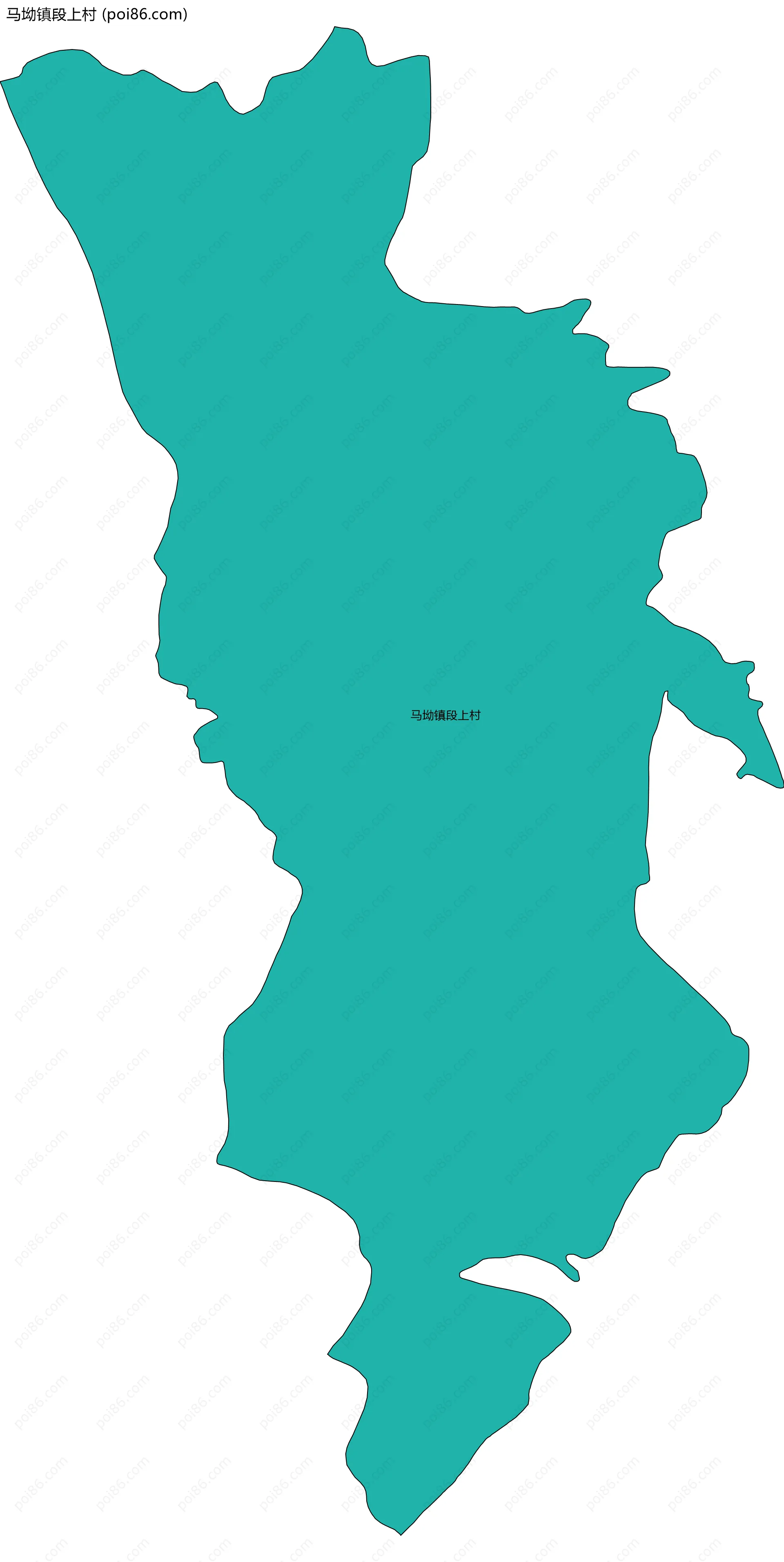 马坳镇段上村边界地图