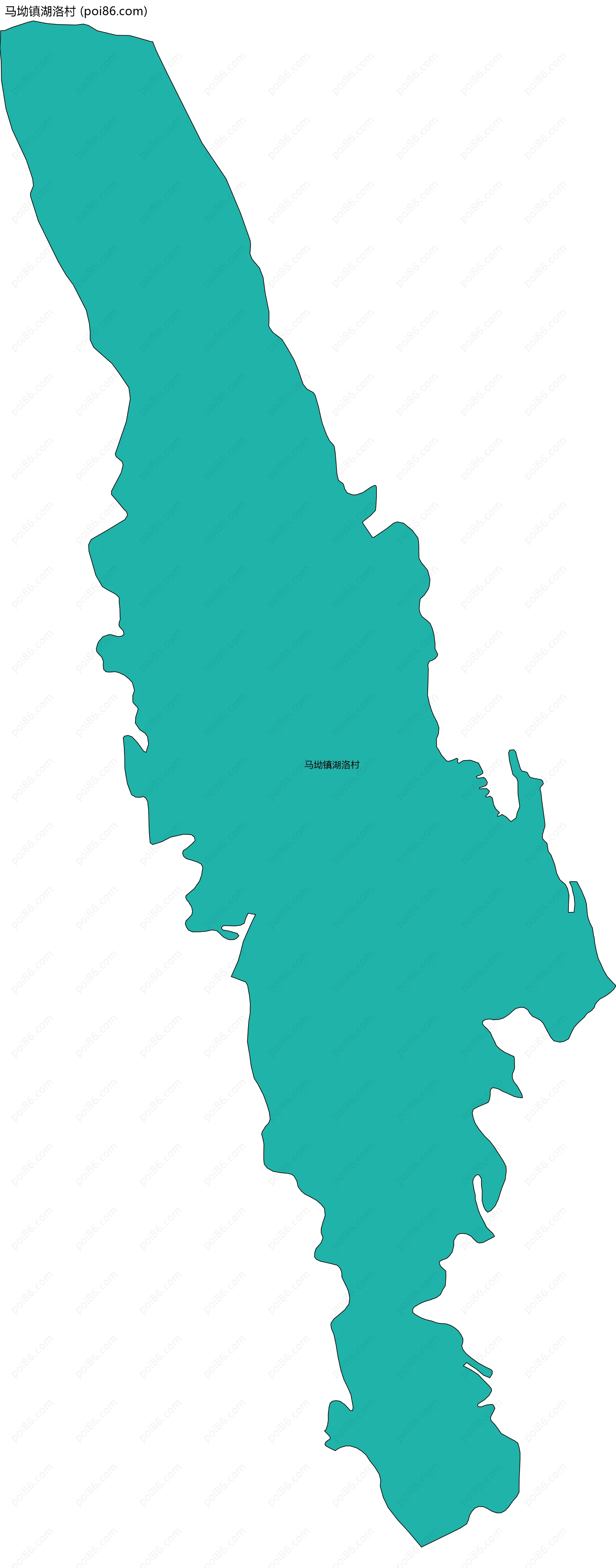 马坳镇湖洛村边界地图