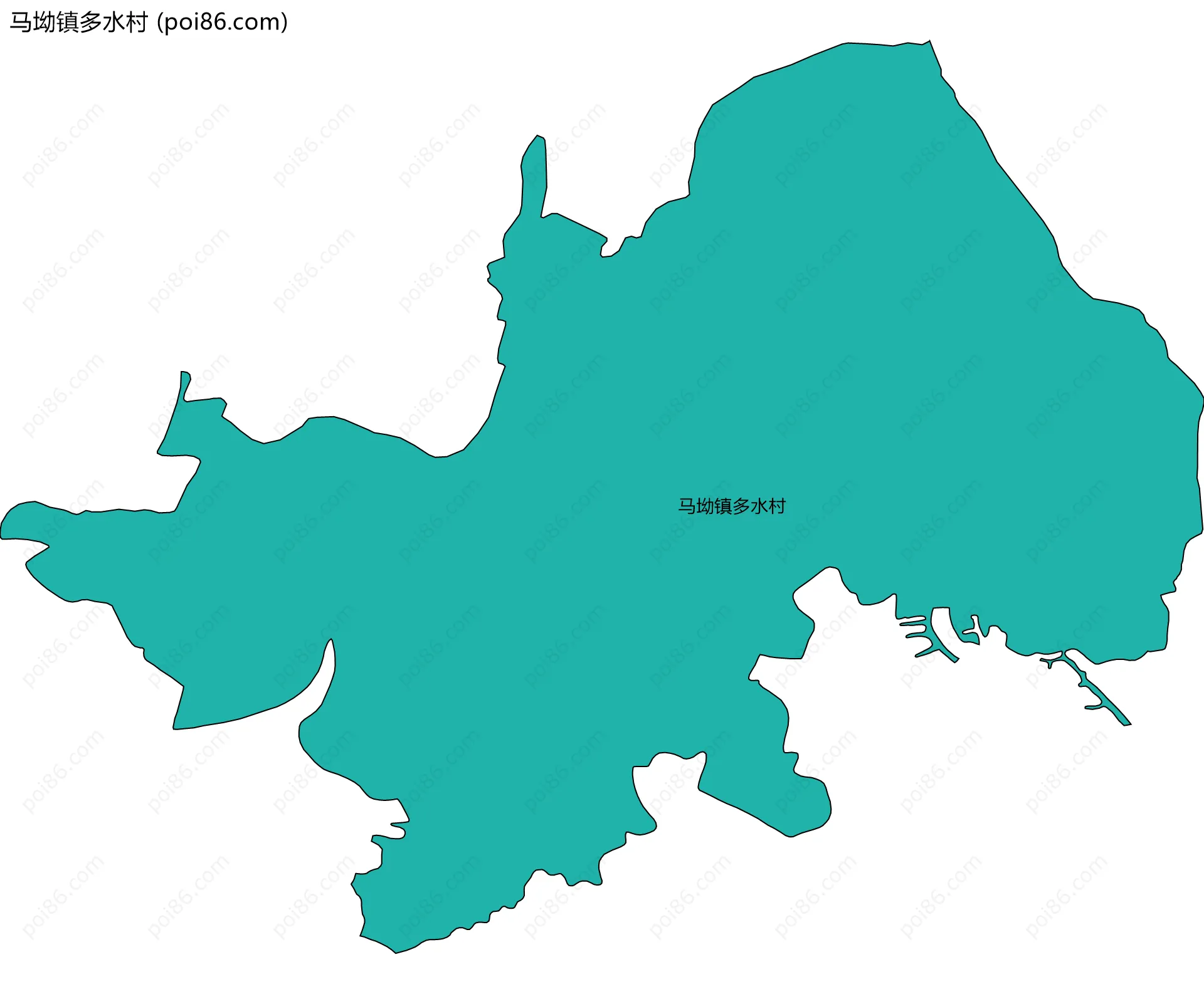 马坳镇多水村边界地图