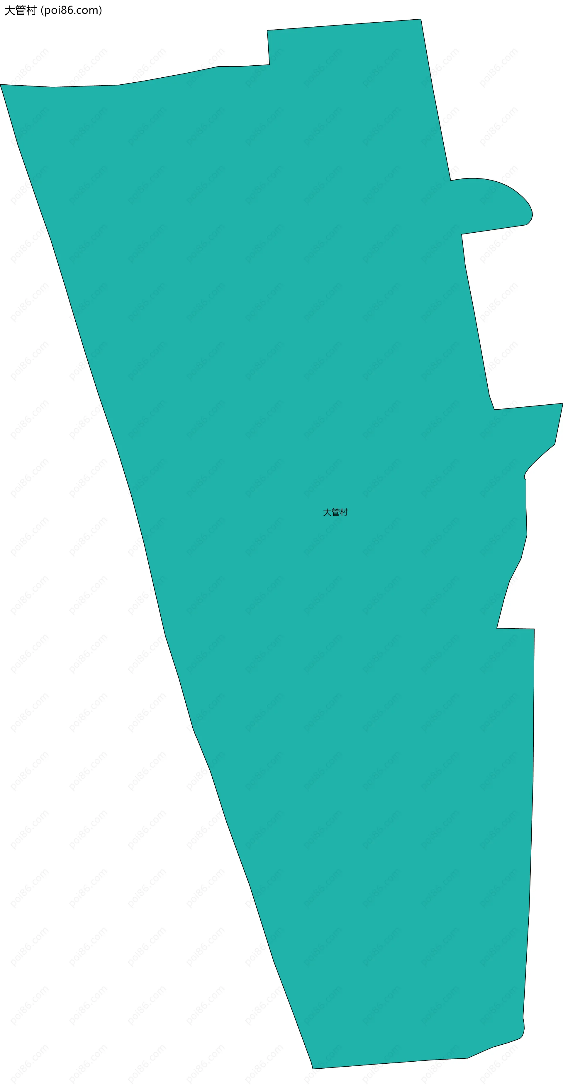 大管村边界地图