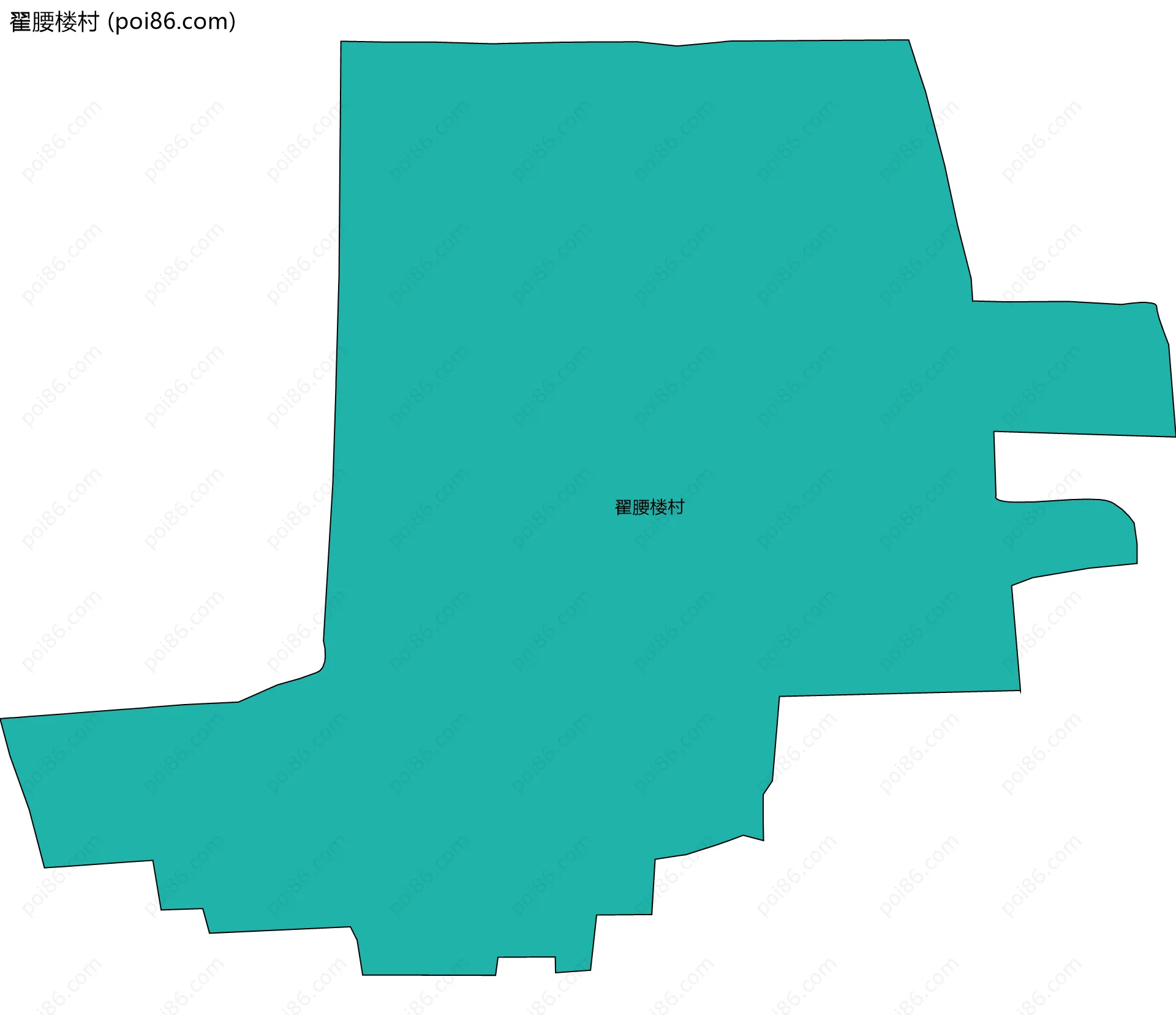 翟腰楼村边界地图