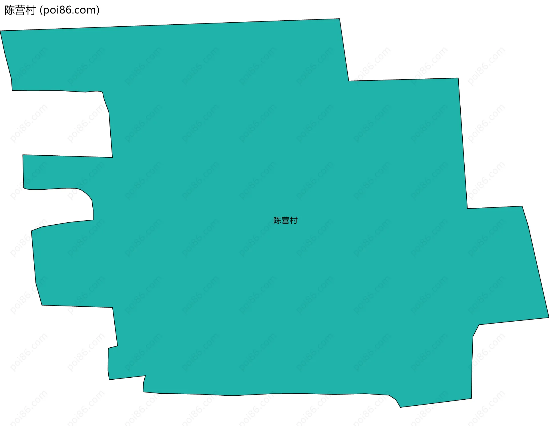 陈营村边界地图