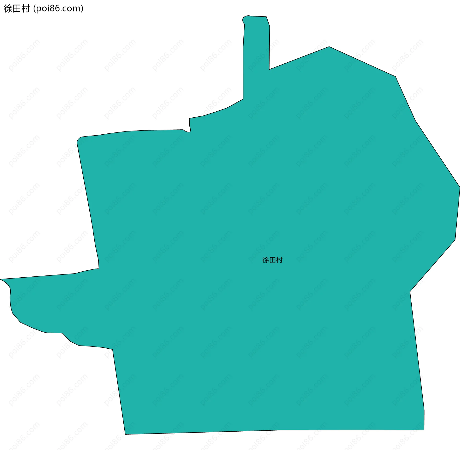 徐田村边界地图