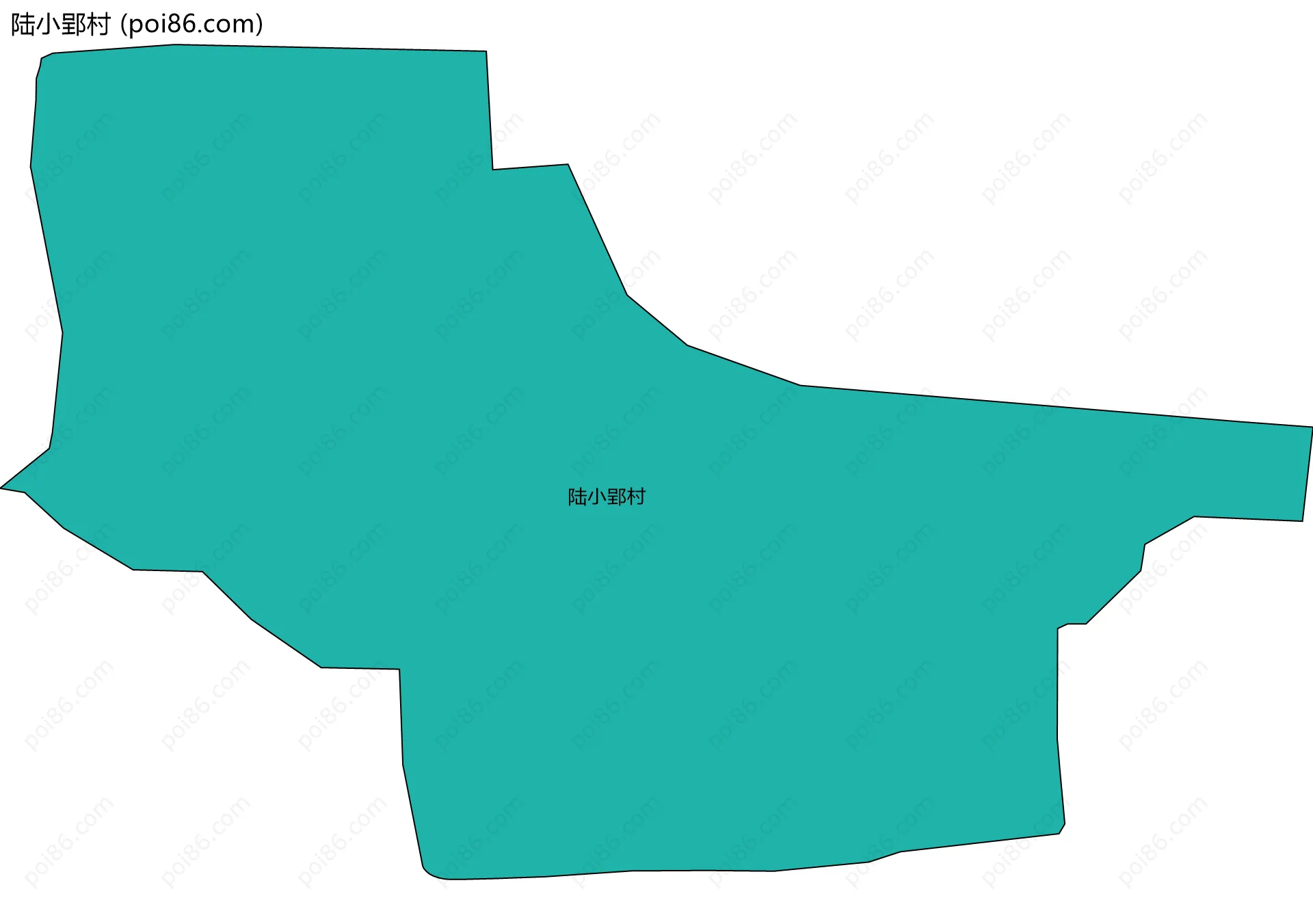 陆小郢村边界地图
