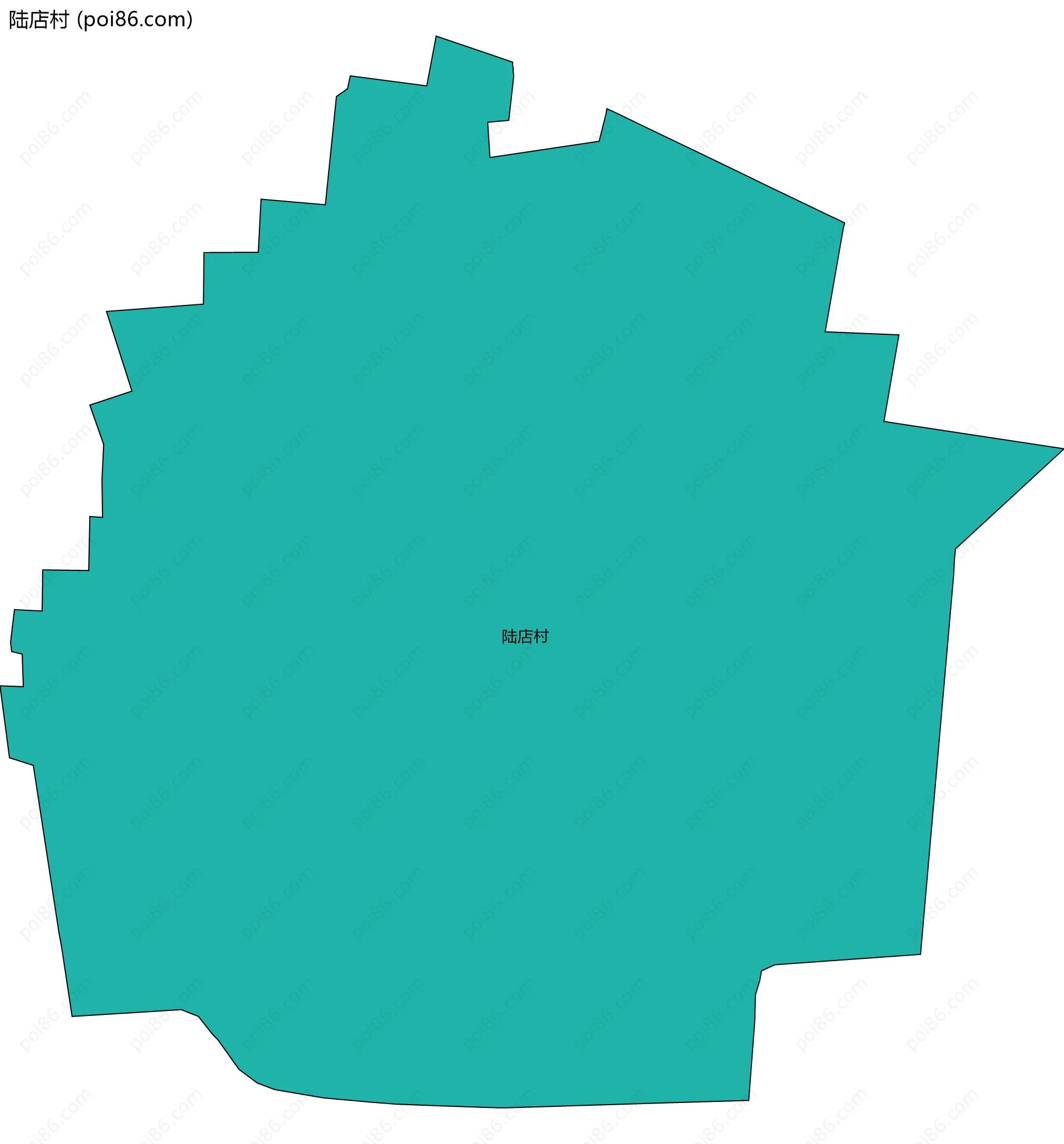 陆店村边界地图