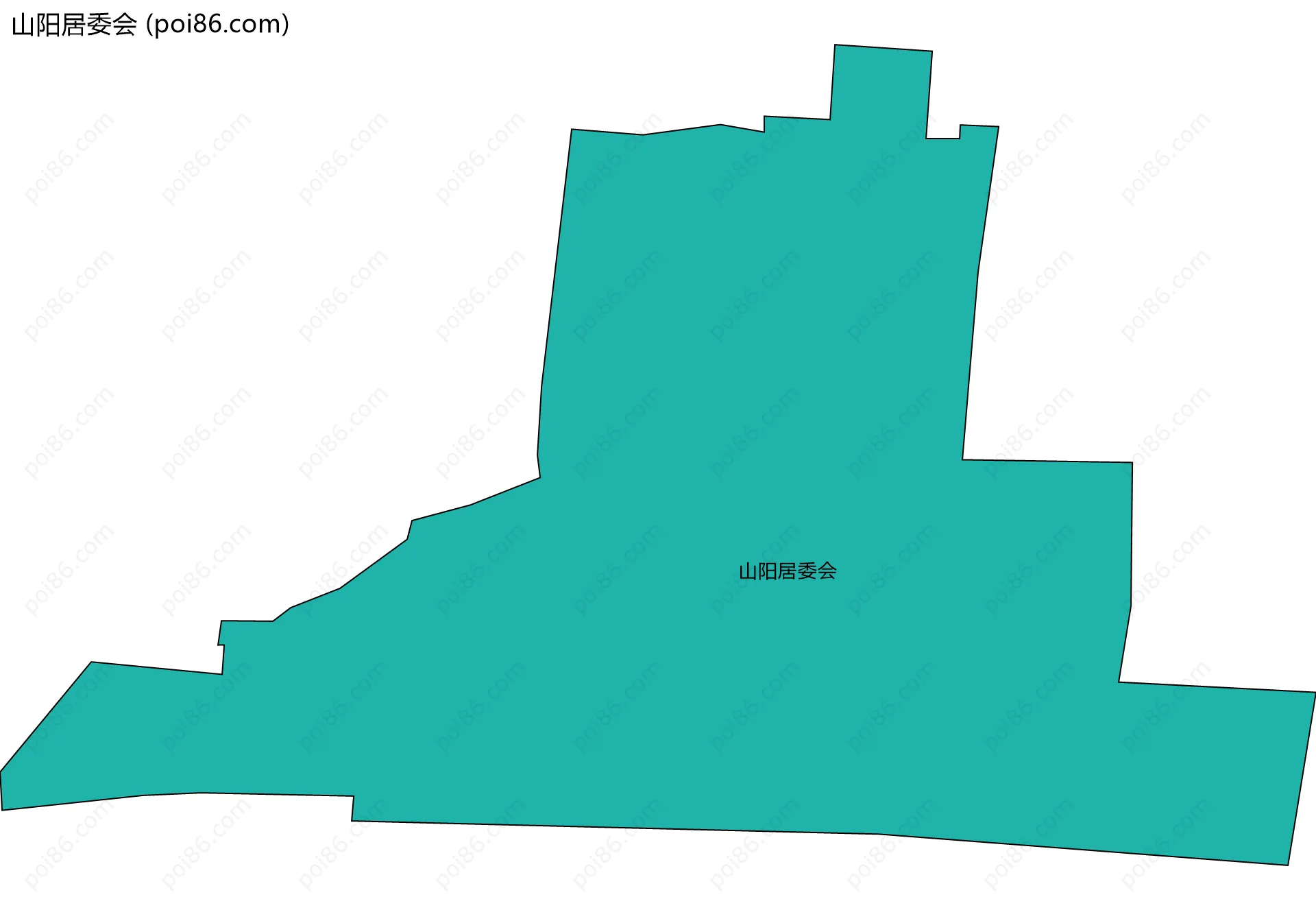 山阳居委会边界地图