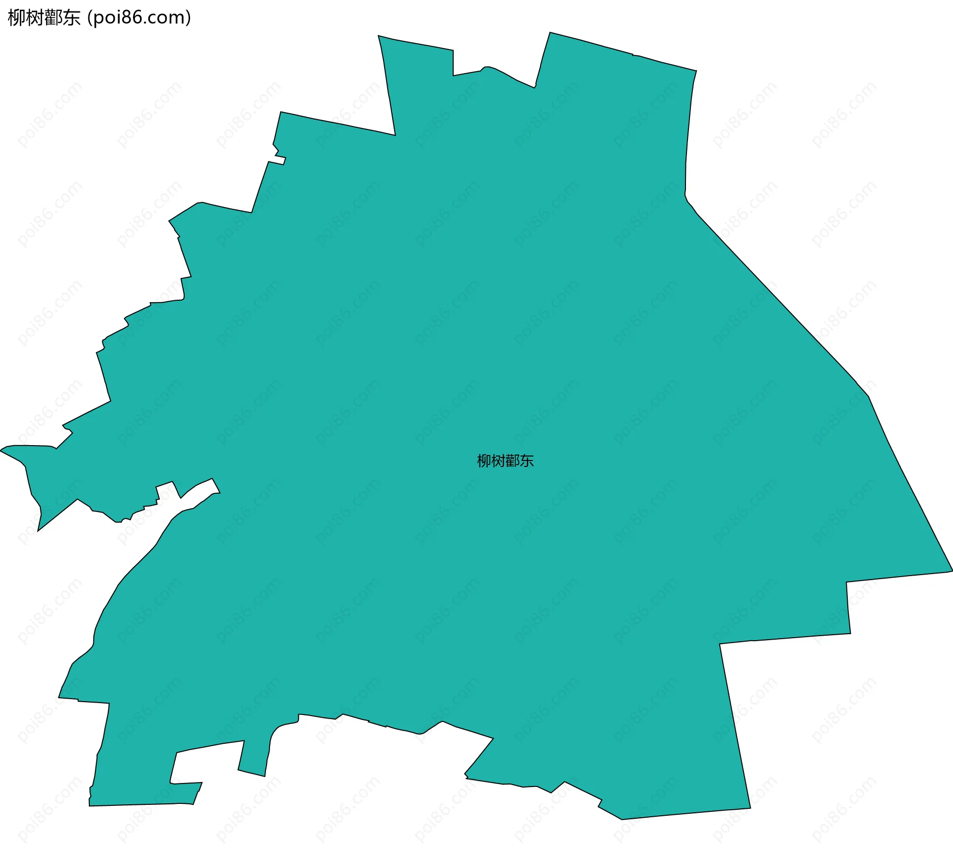 柳树酄东边界地图