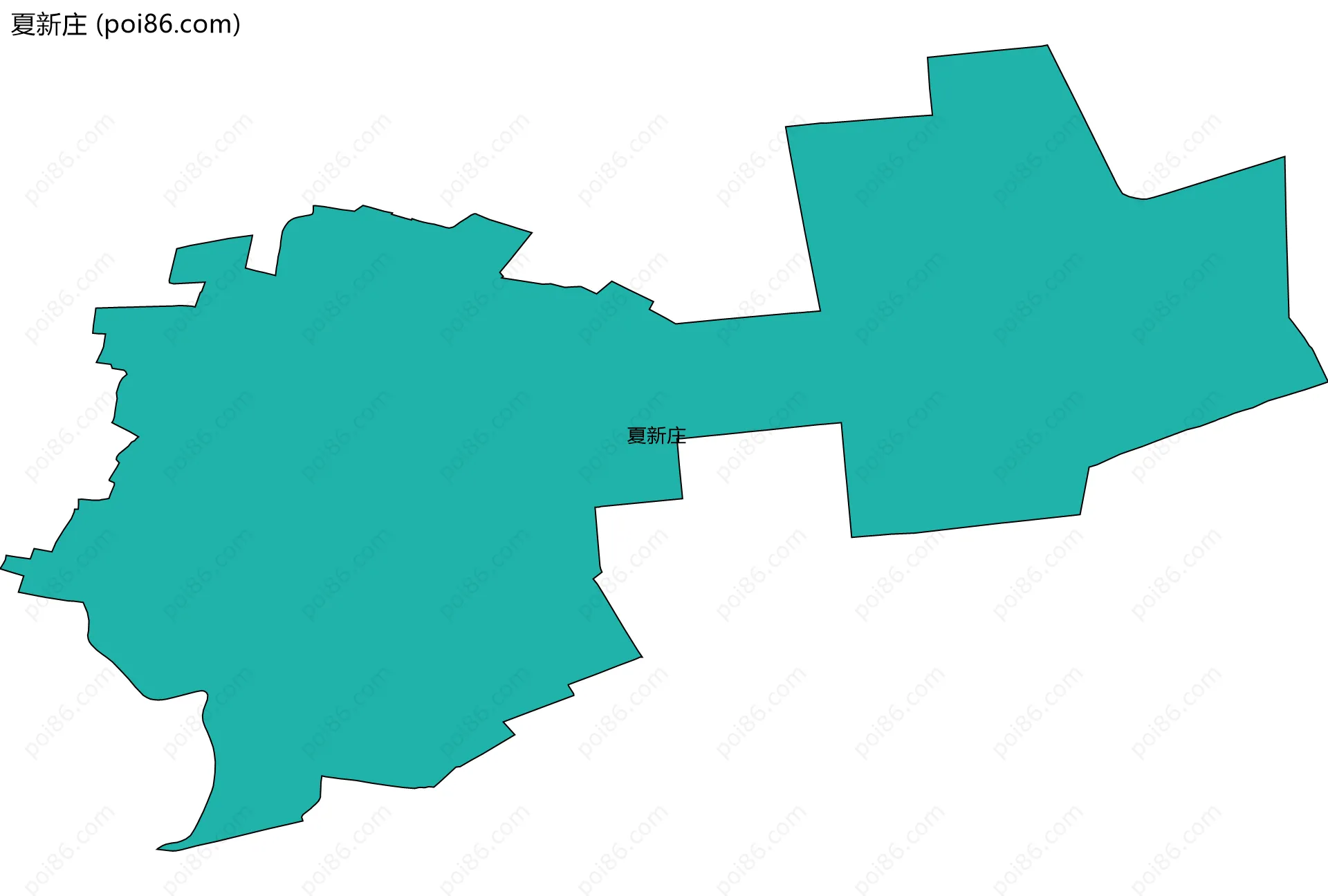 夏新庄边界地图