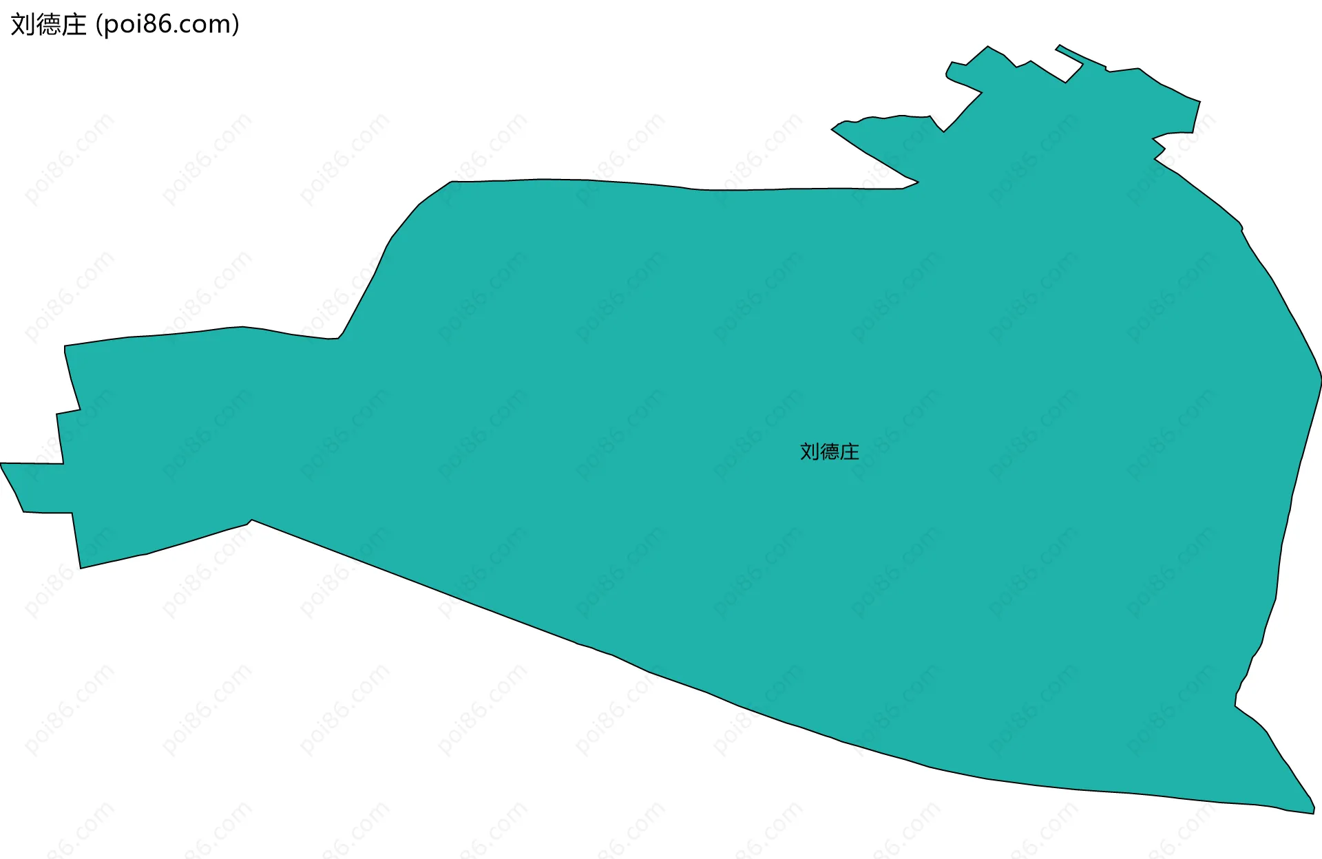 刘德庄边界地图