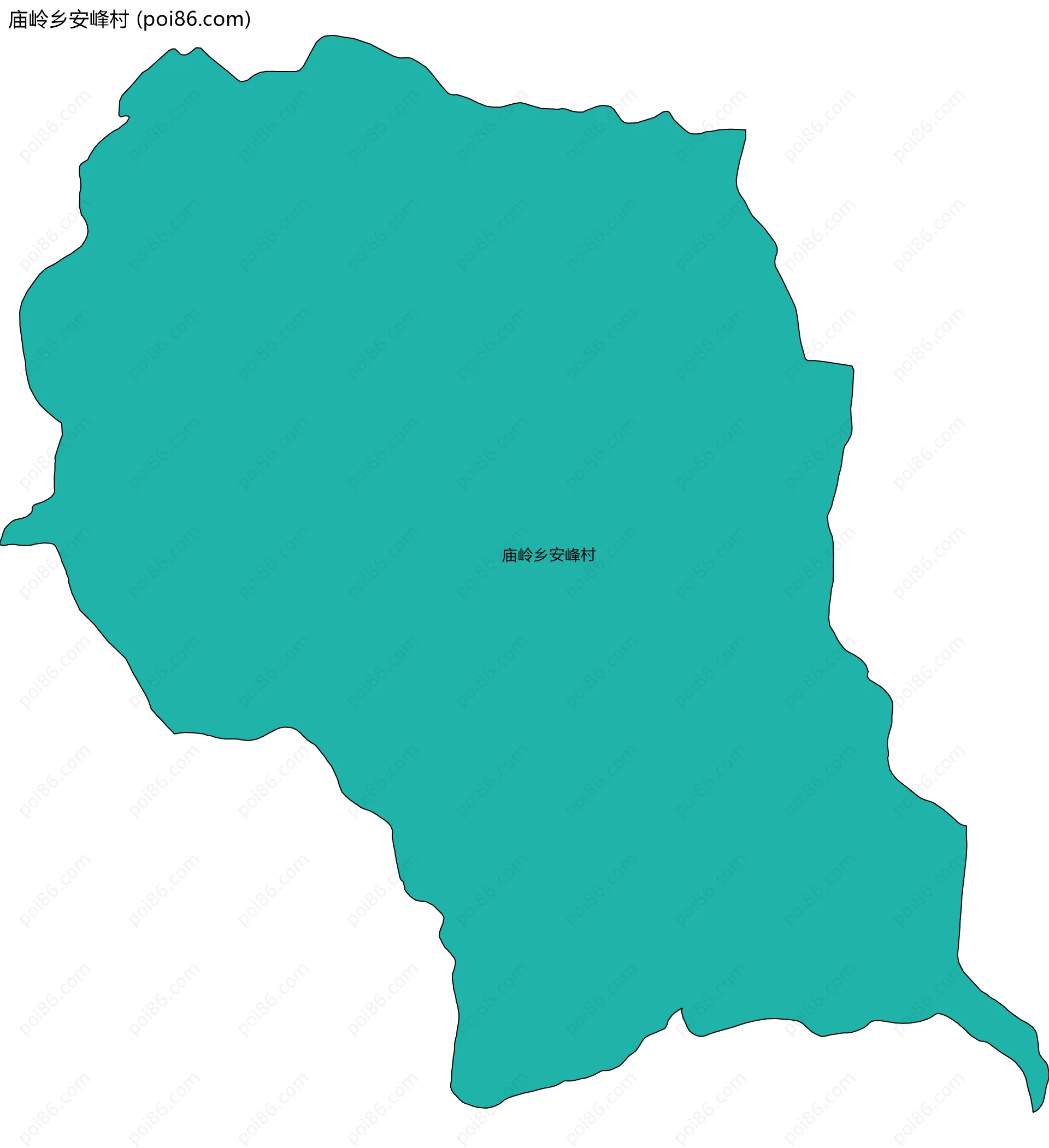 庙岭乡安峰村边界地图