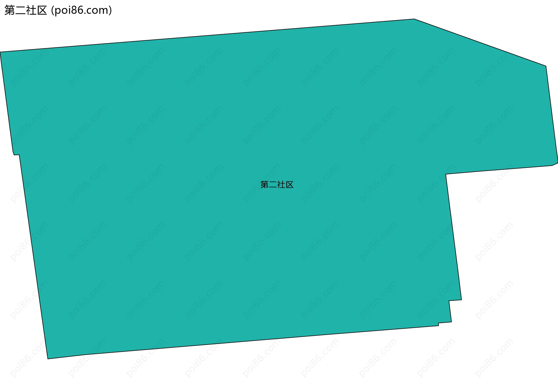 第二社区边界地图