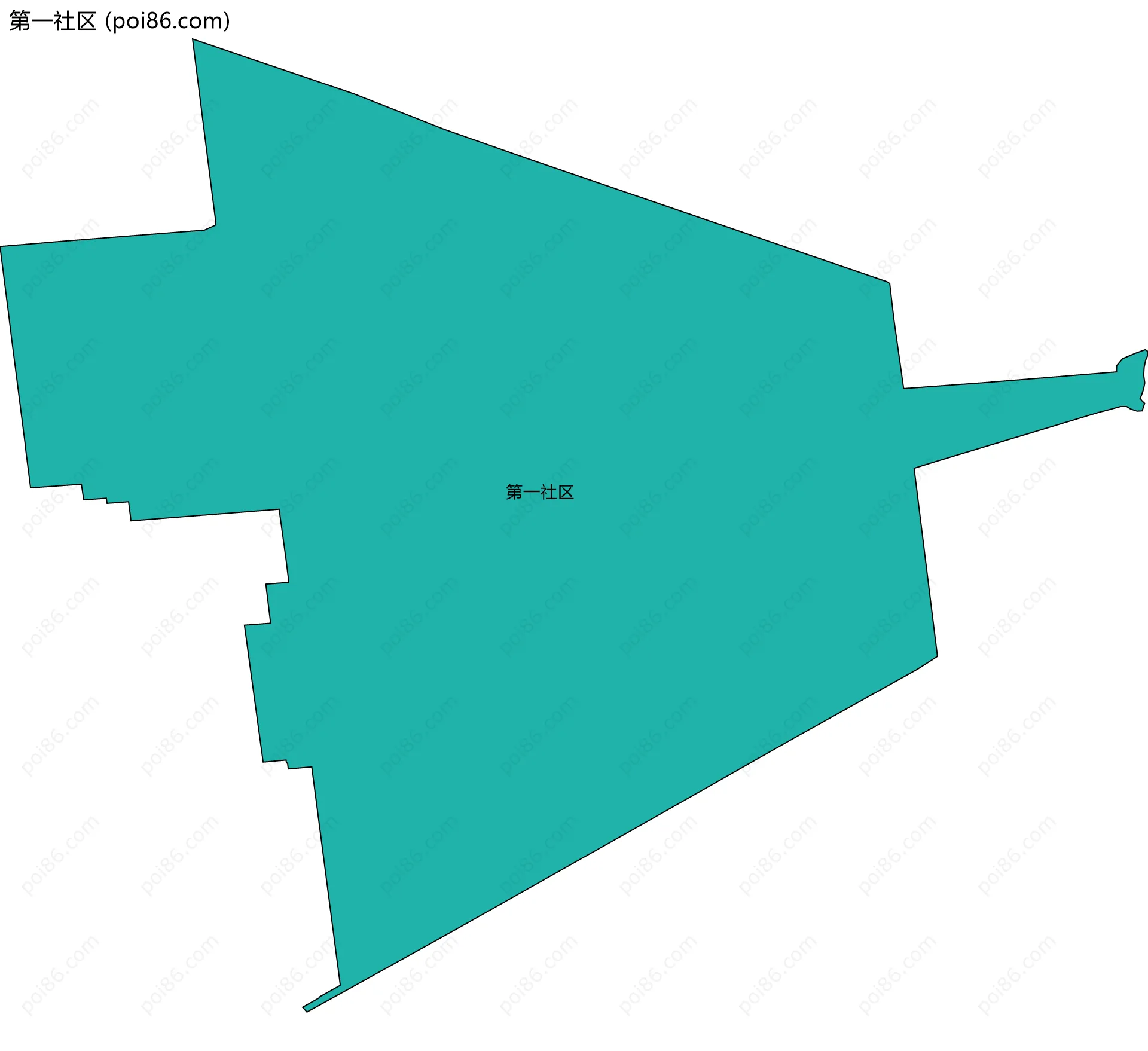 第一社区边界地图