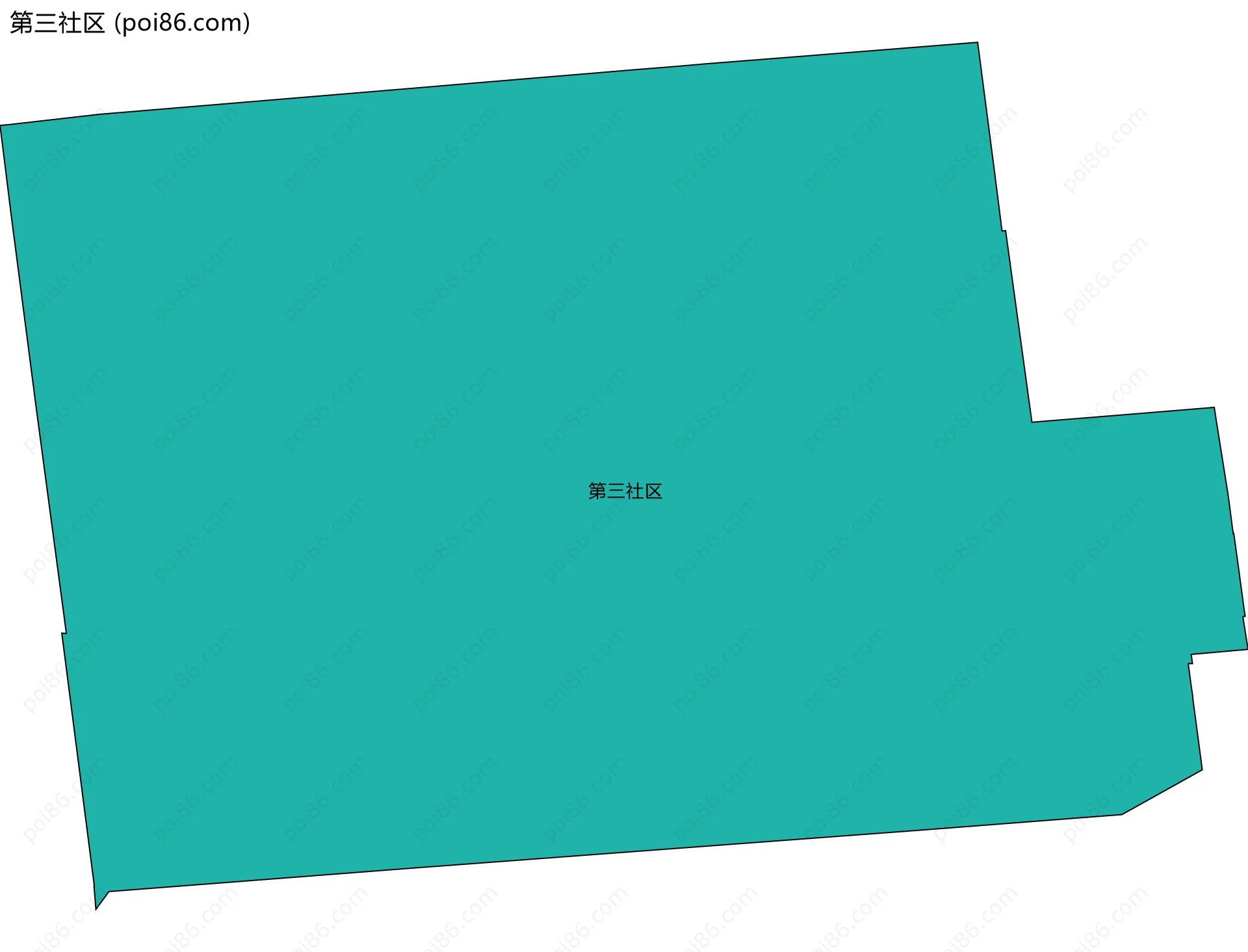 第三社区边界地图