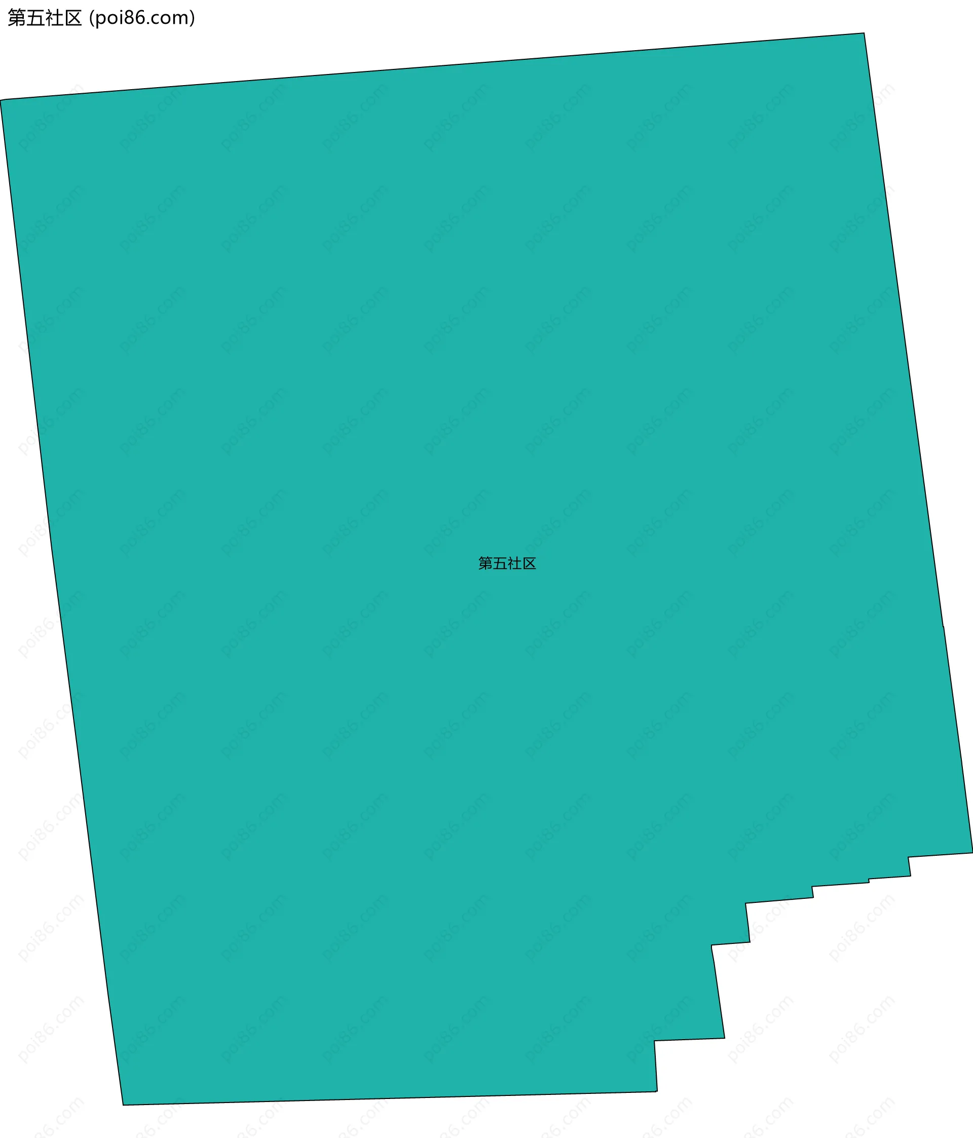 第五社区边界地图