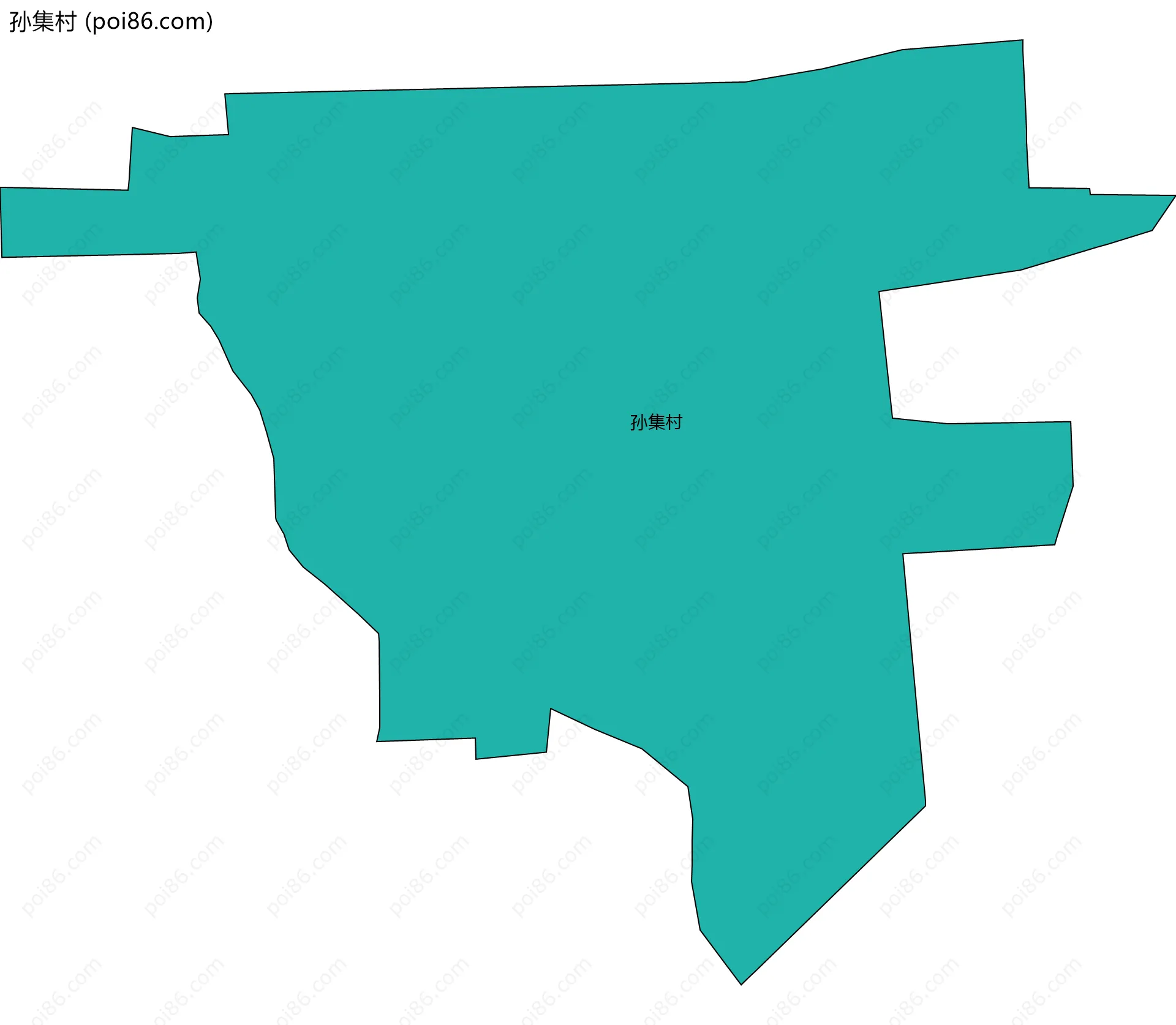 孙集村边界地图