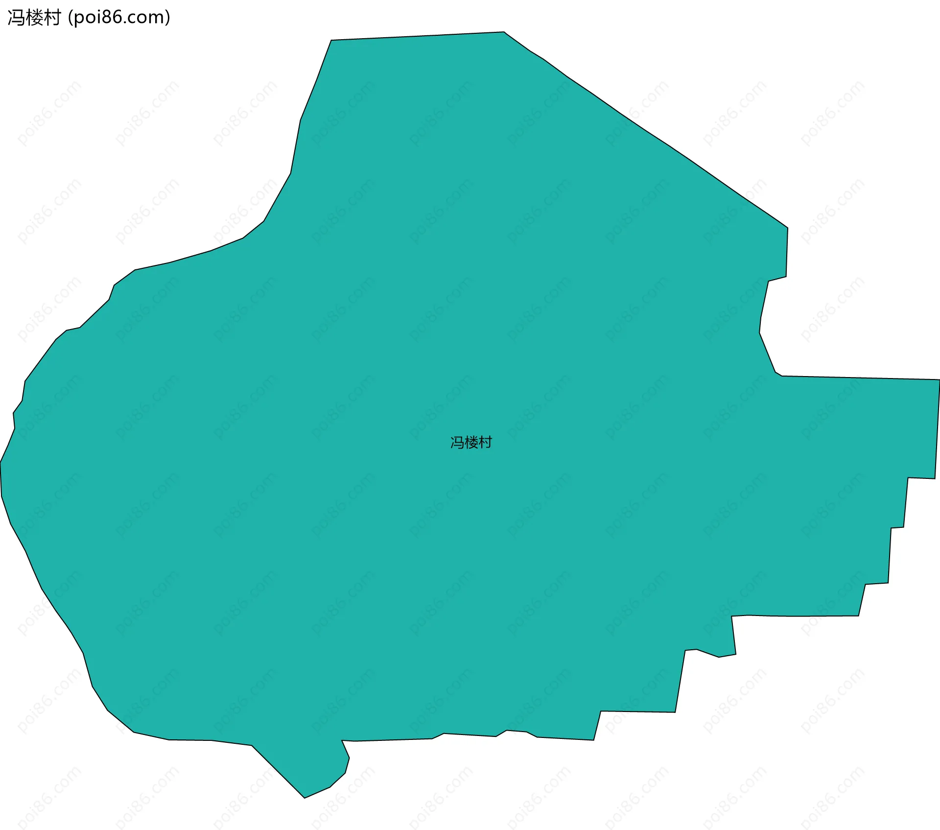 冯楼村边界地图