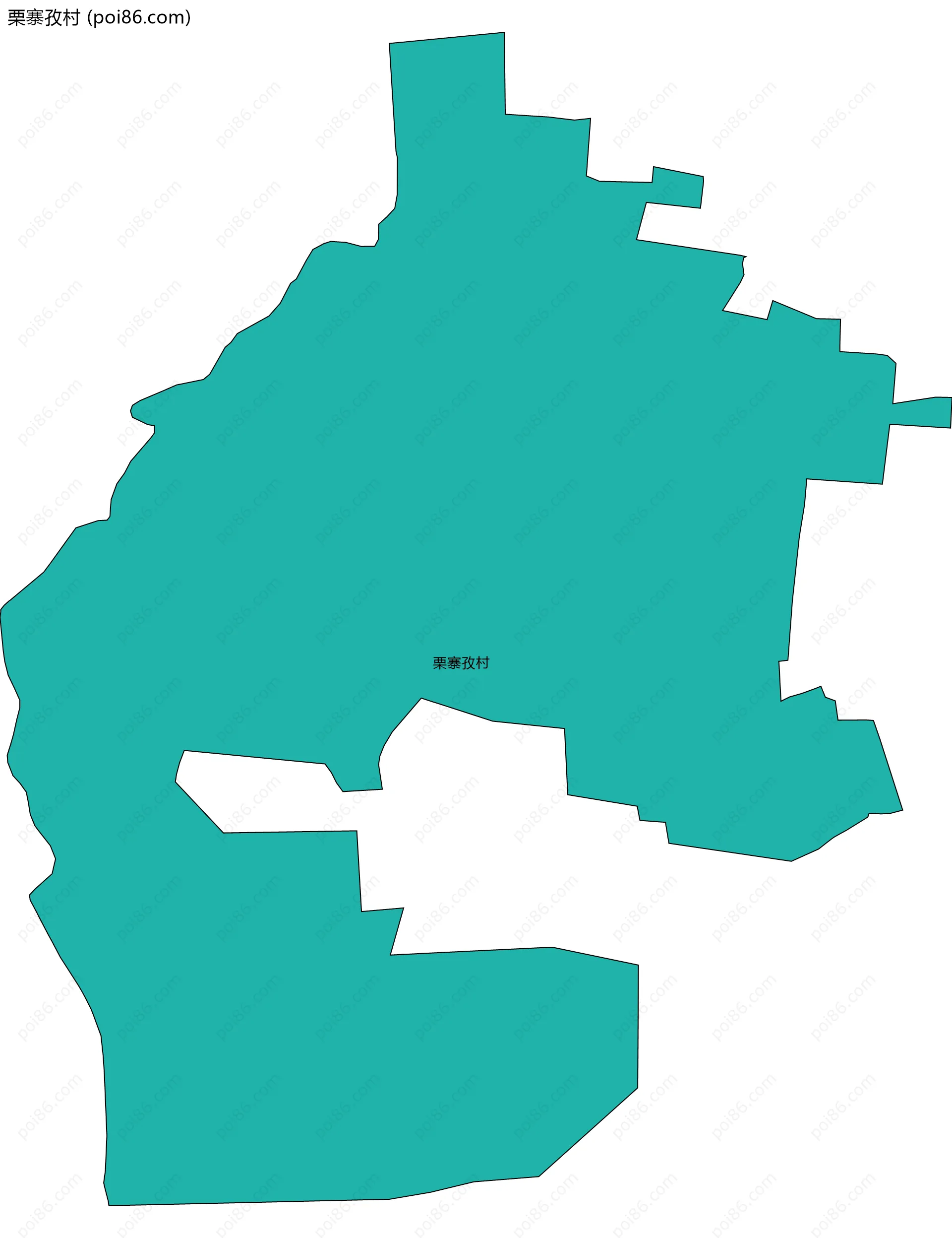 栗寨孜村边界地图