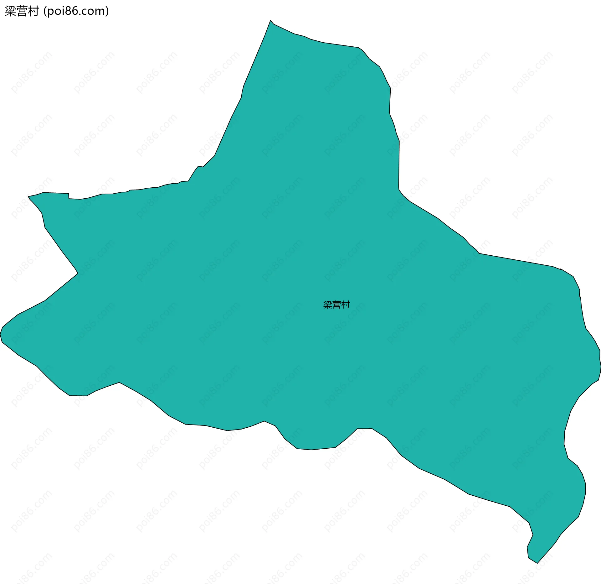 梁营村边界地图