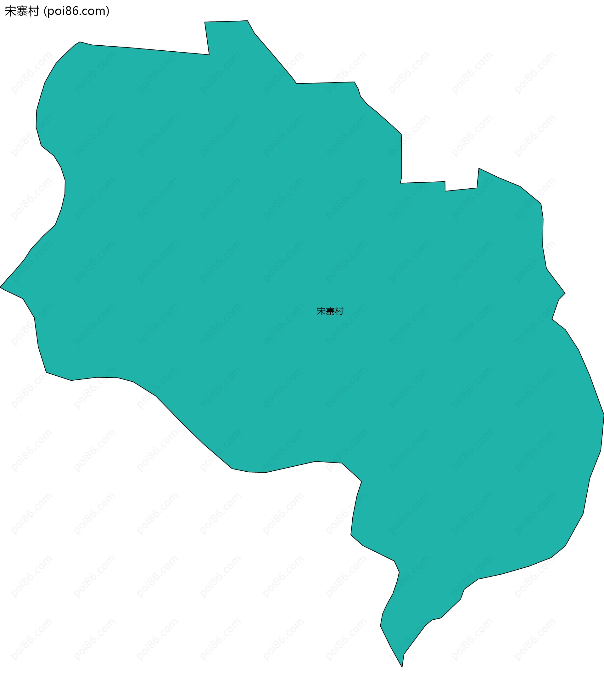 宋寨村边界地图