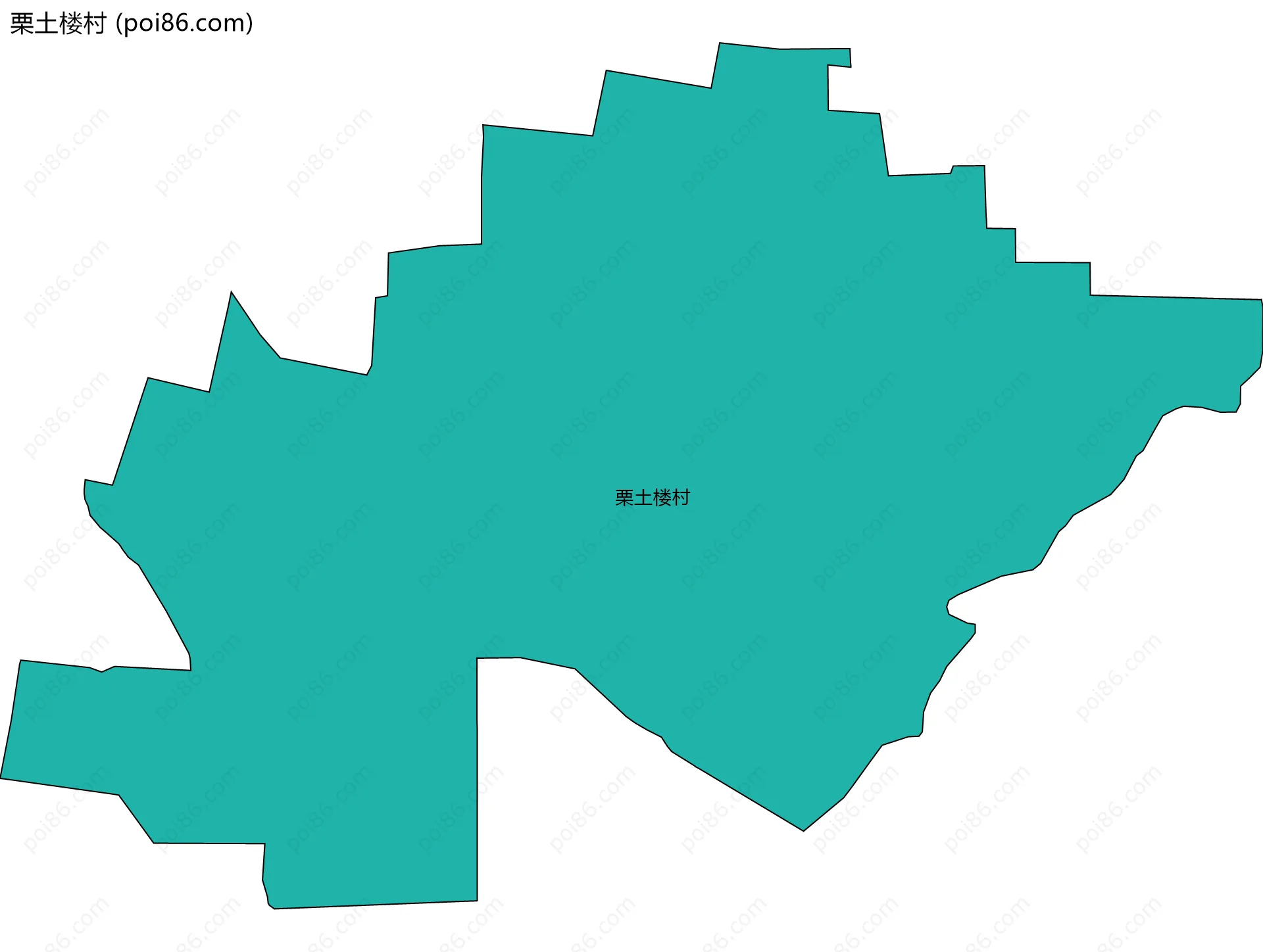 栗土楼村边界地图