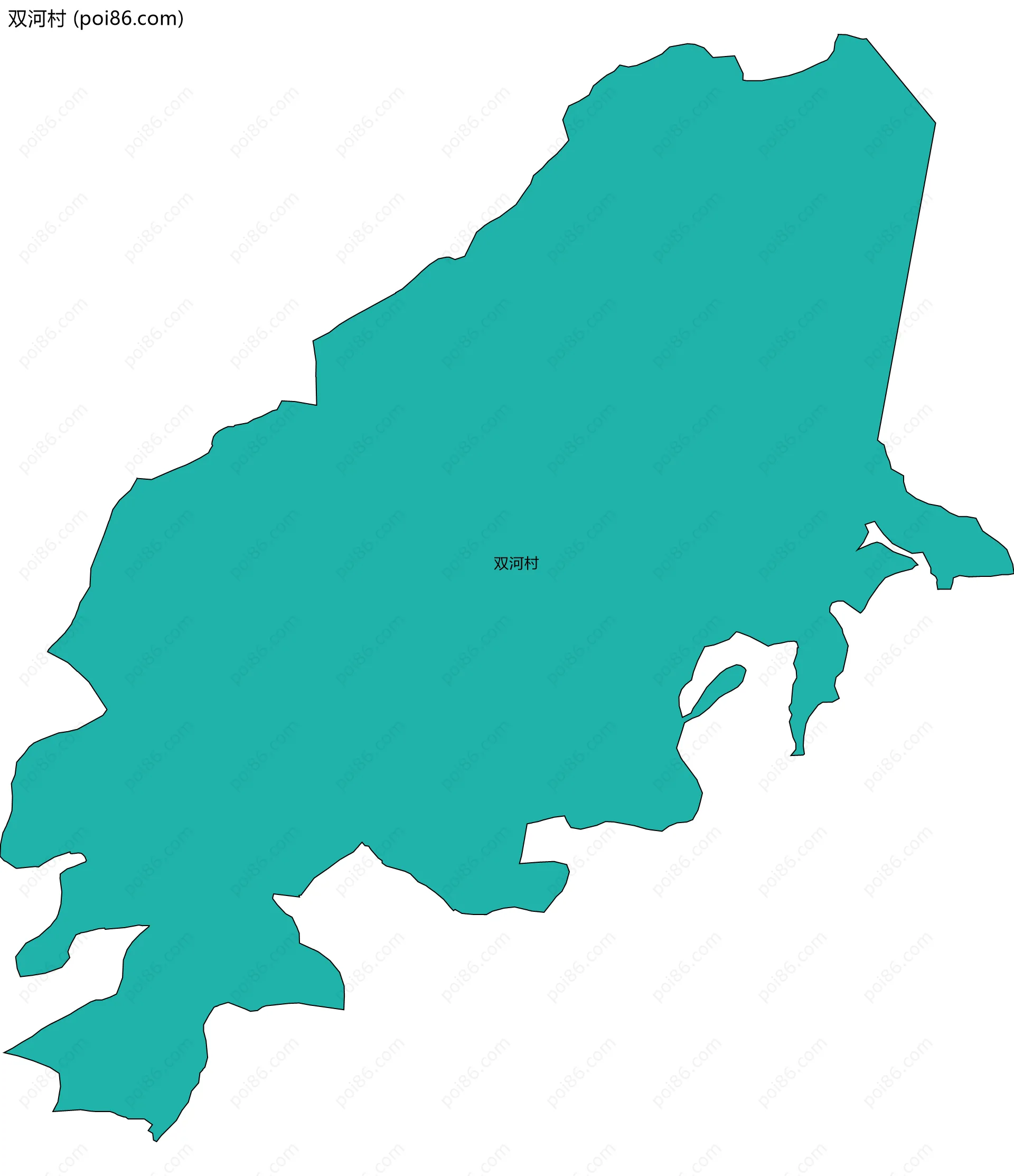 双河村边界地图