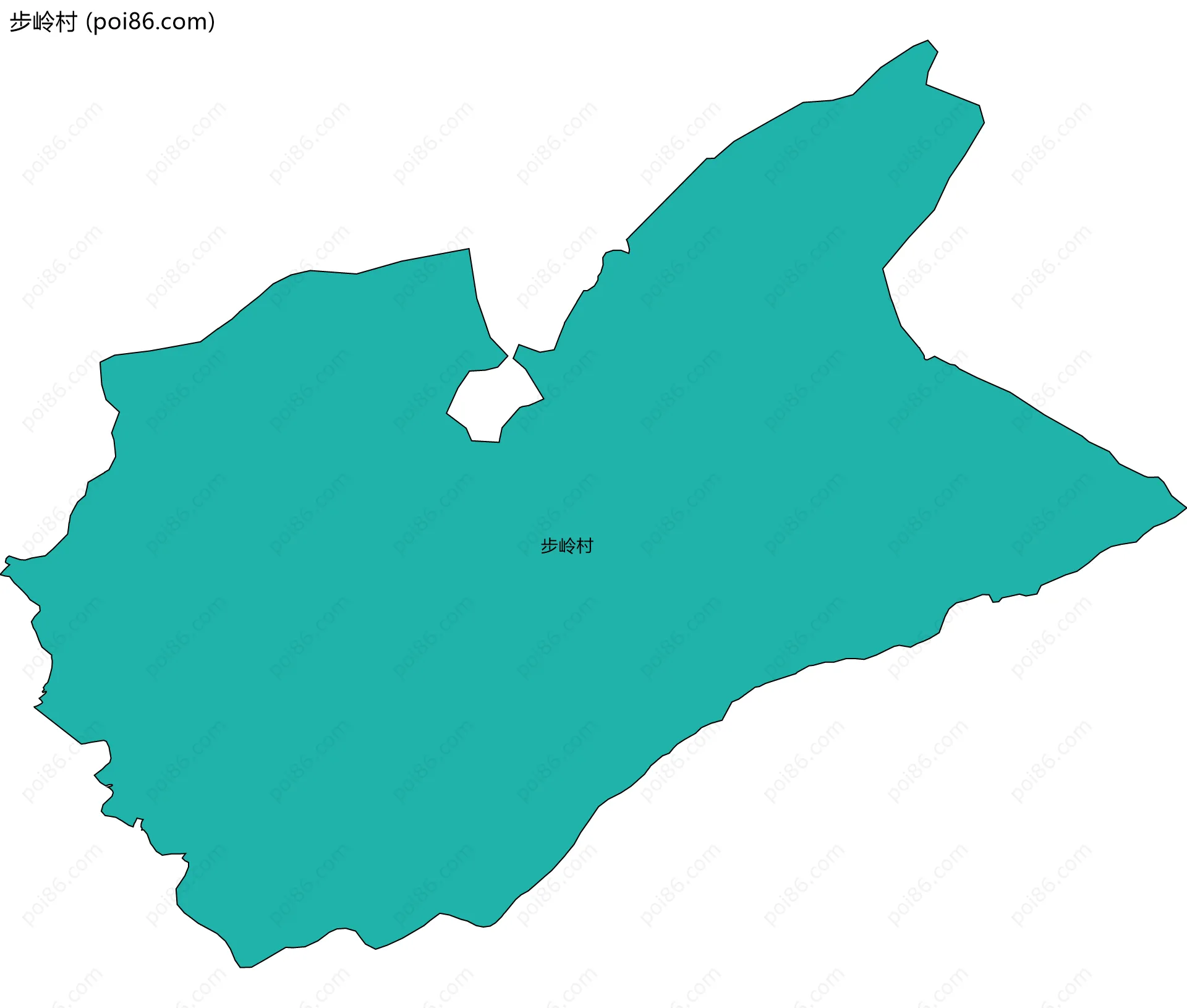 步岭村边界地图