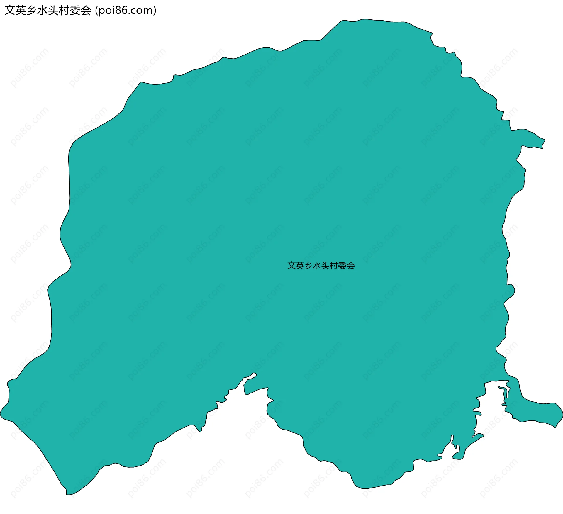 文英乡水头村委会边界地图